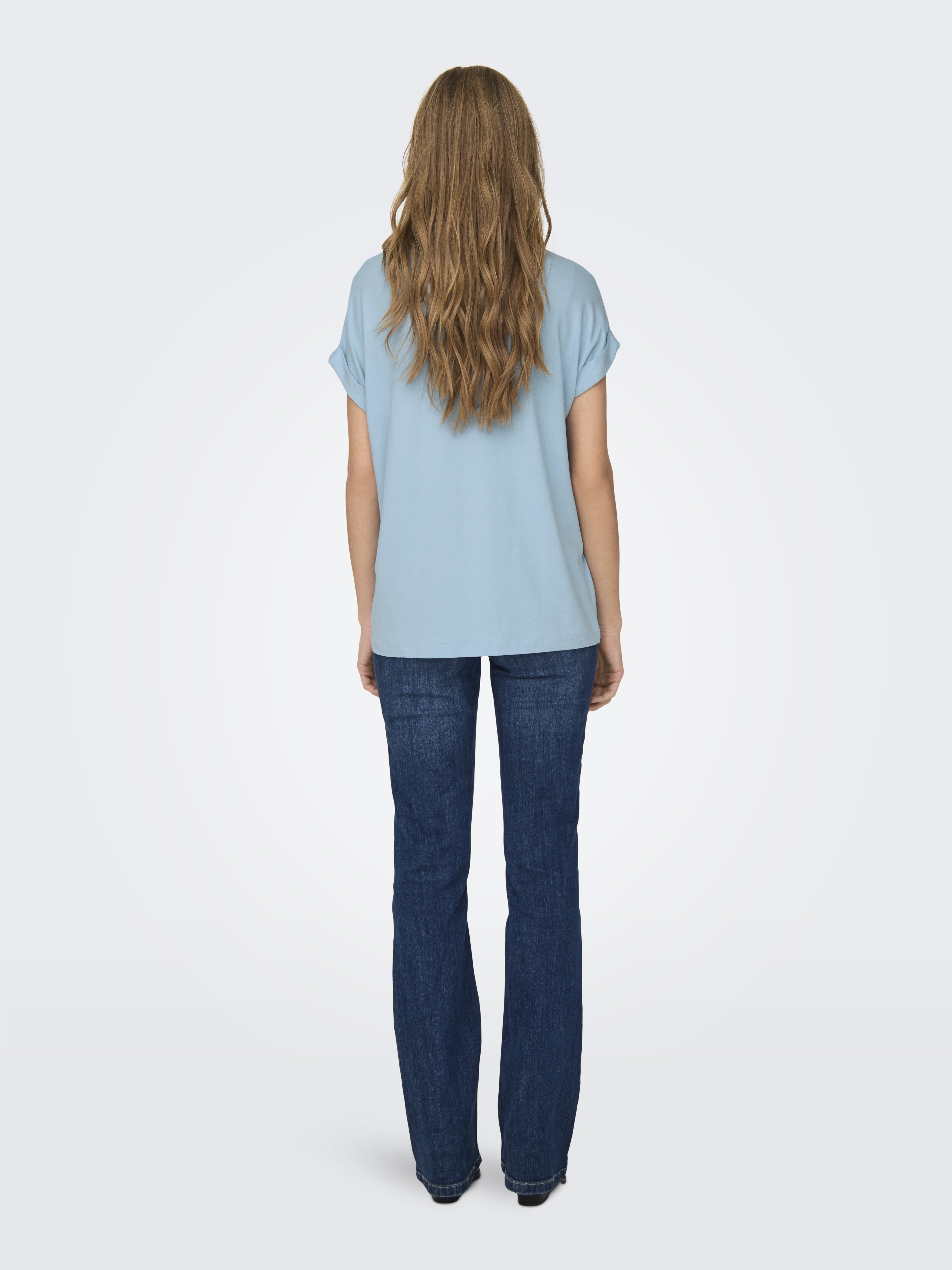 Only Damen T-Shirts Clear Sky