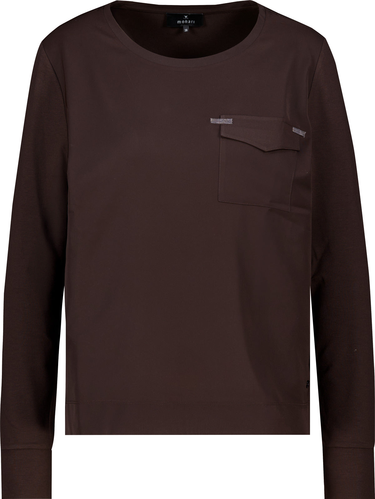 Monari Damen T-Shirts Black Coffe