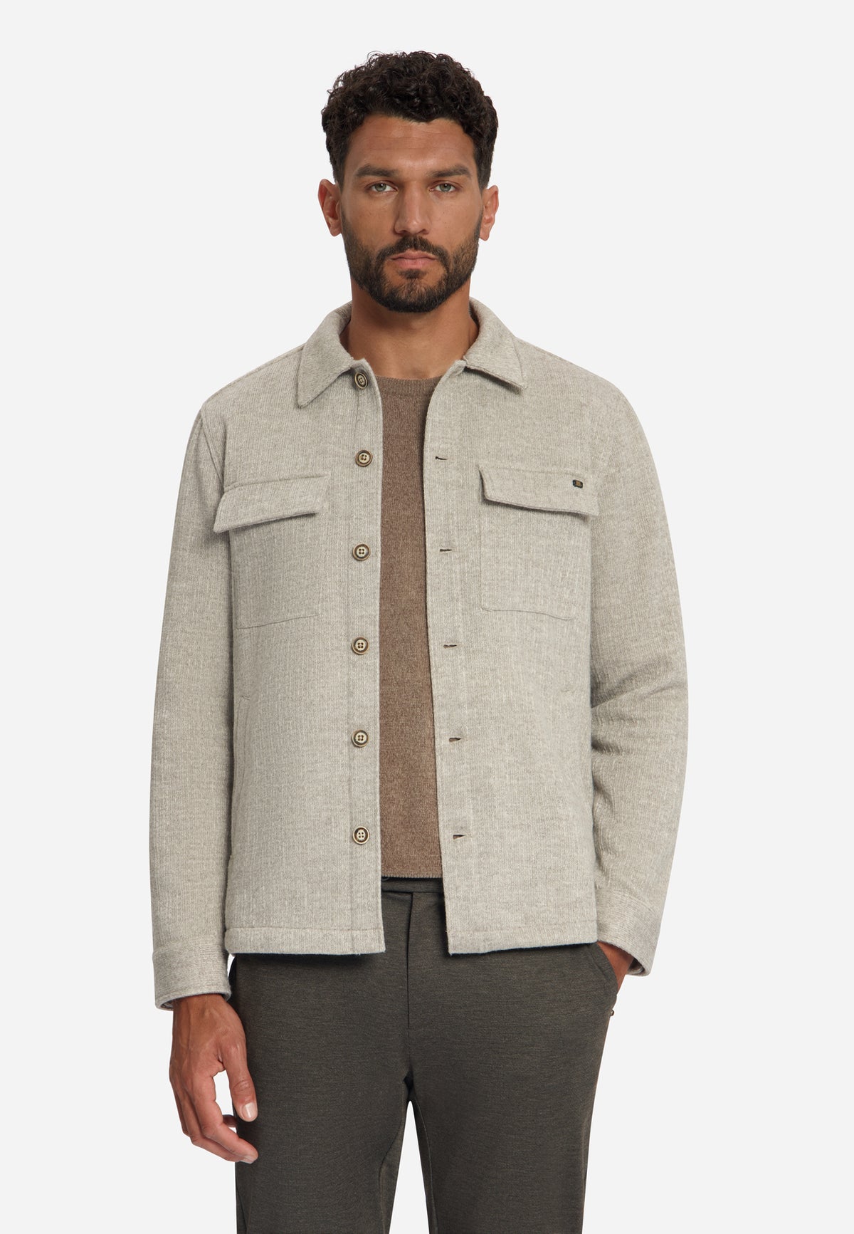No Excess Herren Hemden Cement