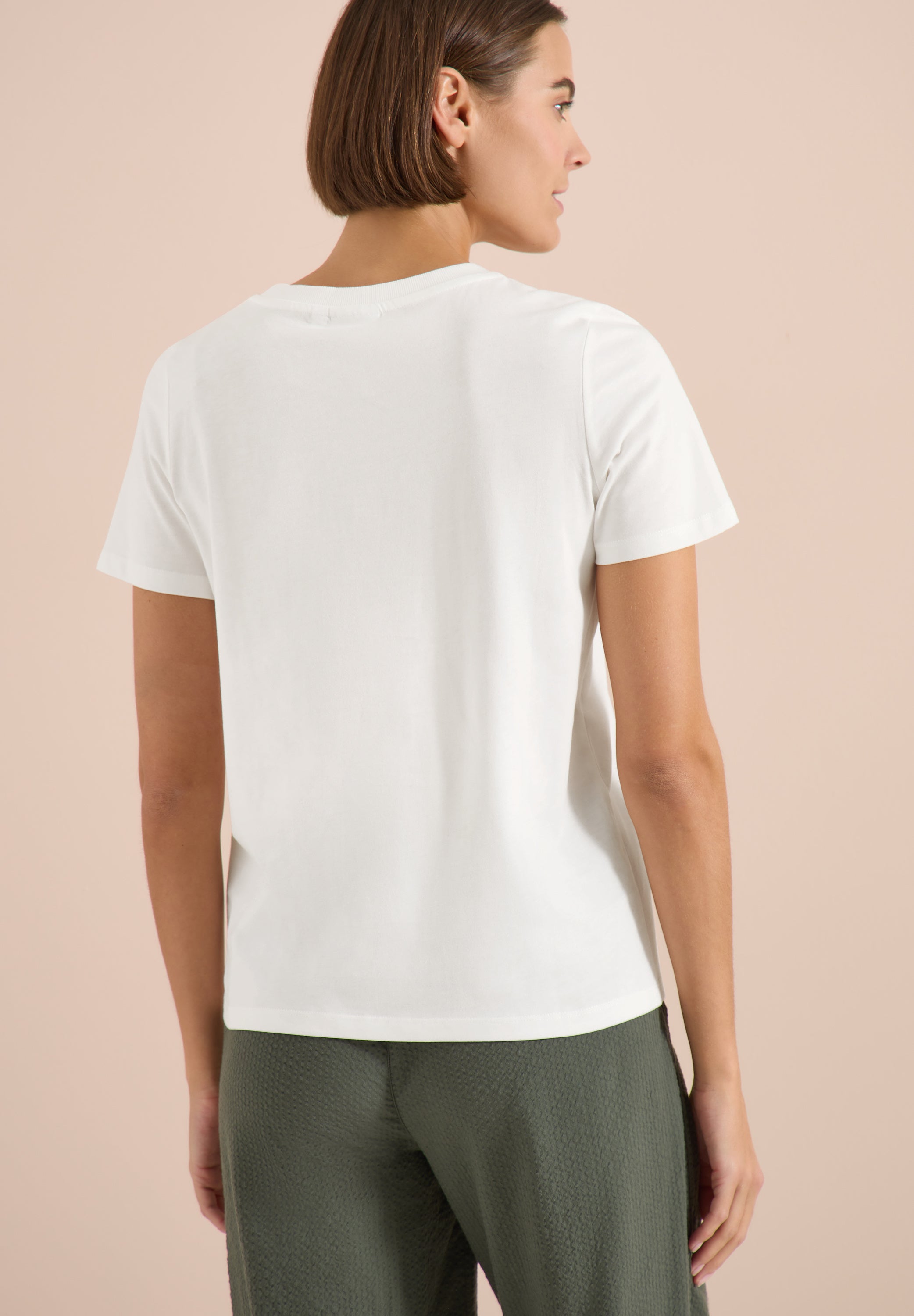 Cecil Damen T-Shirts Vanilla W