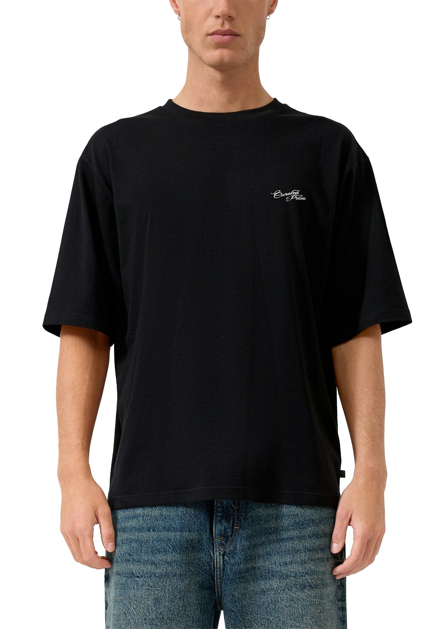 QS by S.Oliver Herren T-Shirts kurz Grey/Black