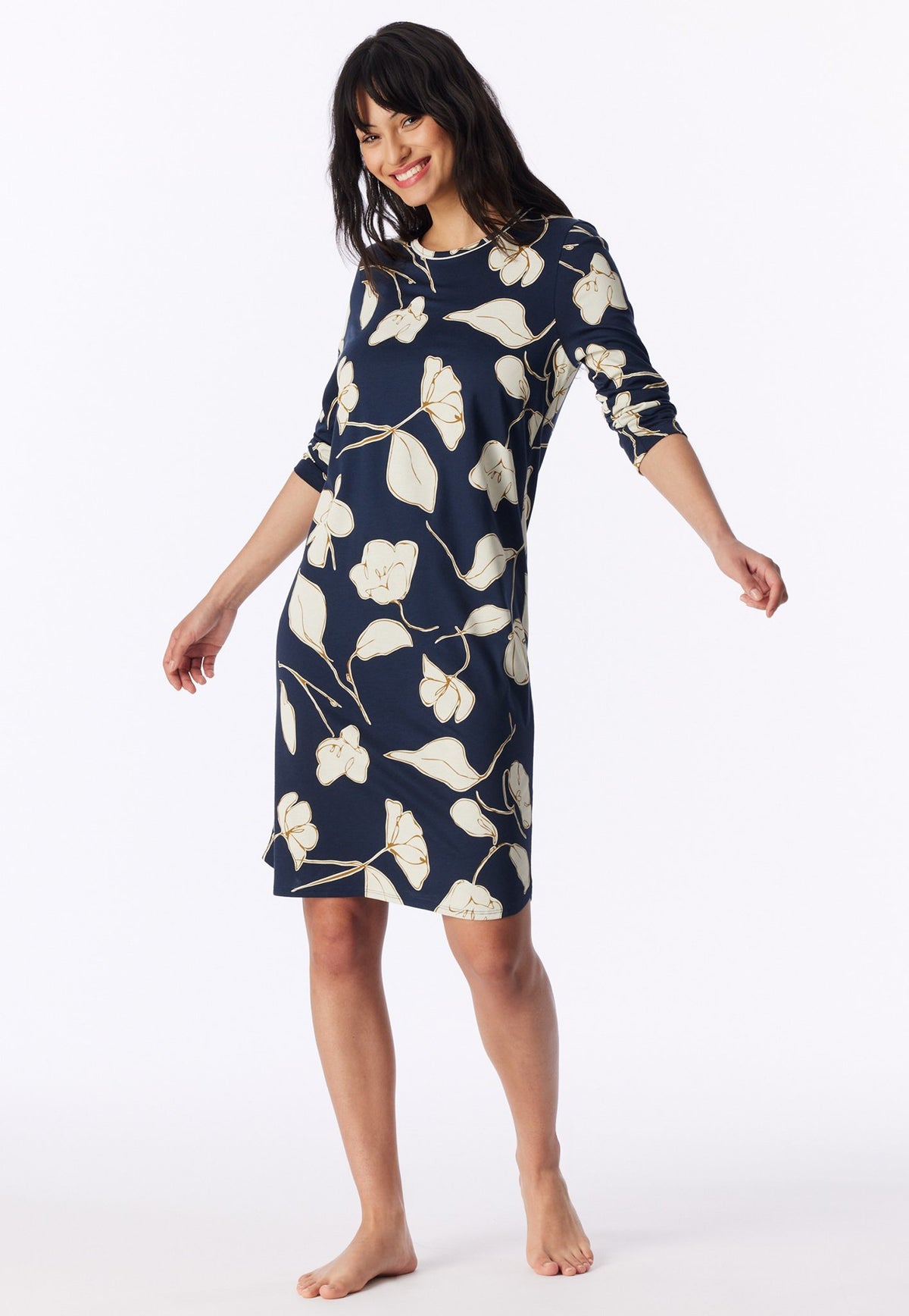 Schiesser Nachthemd Deep Sea Blue
