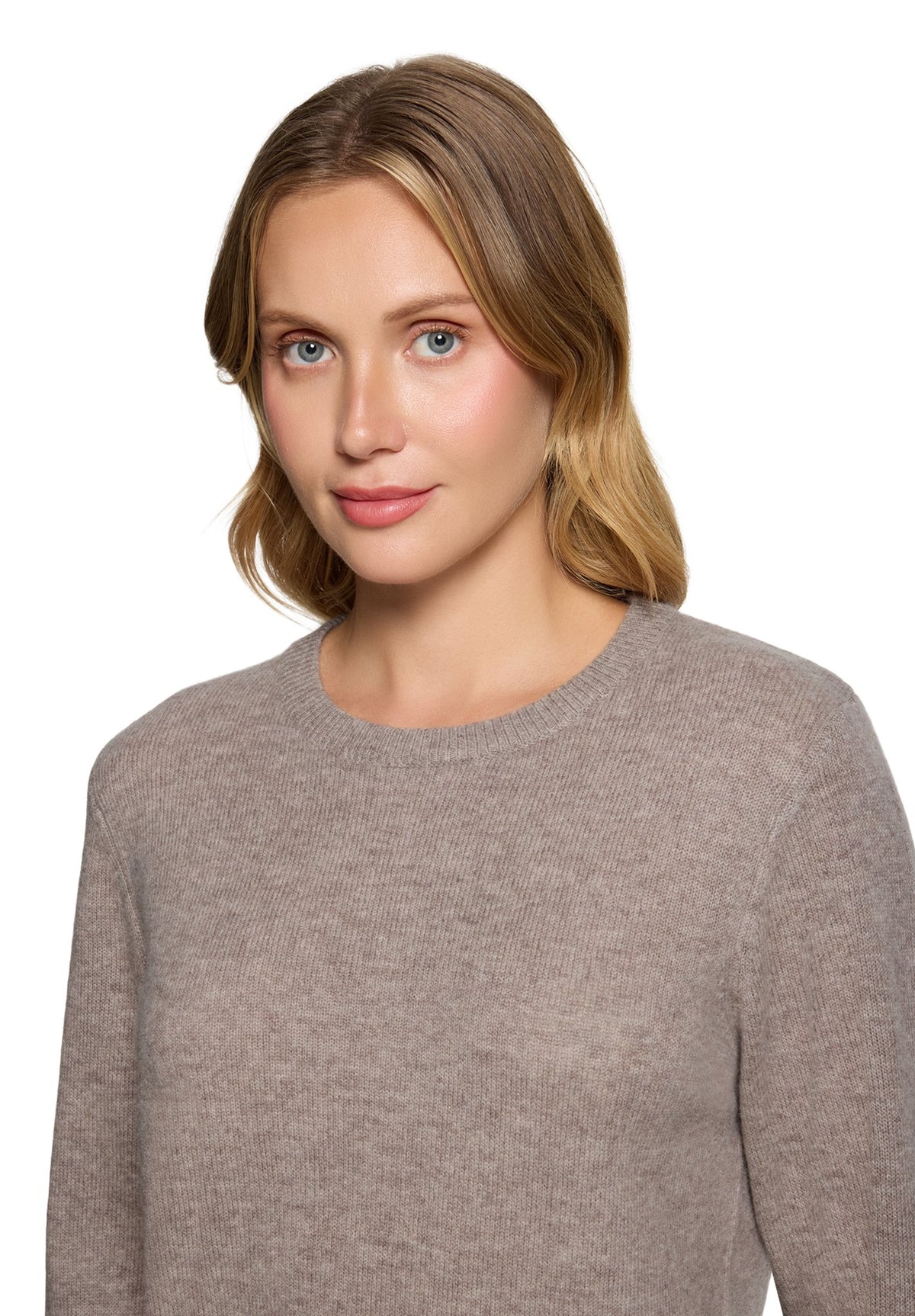Betty & Co Damen Pullover Taupe Melange