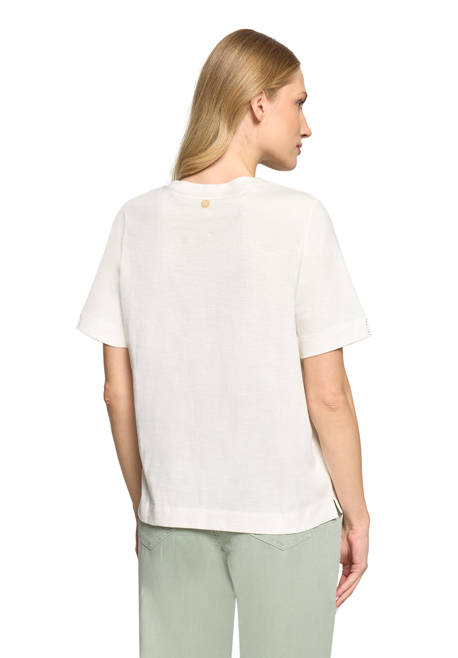 Cartoon Damen T-Shirts Patch Cream/Nat