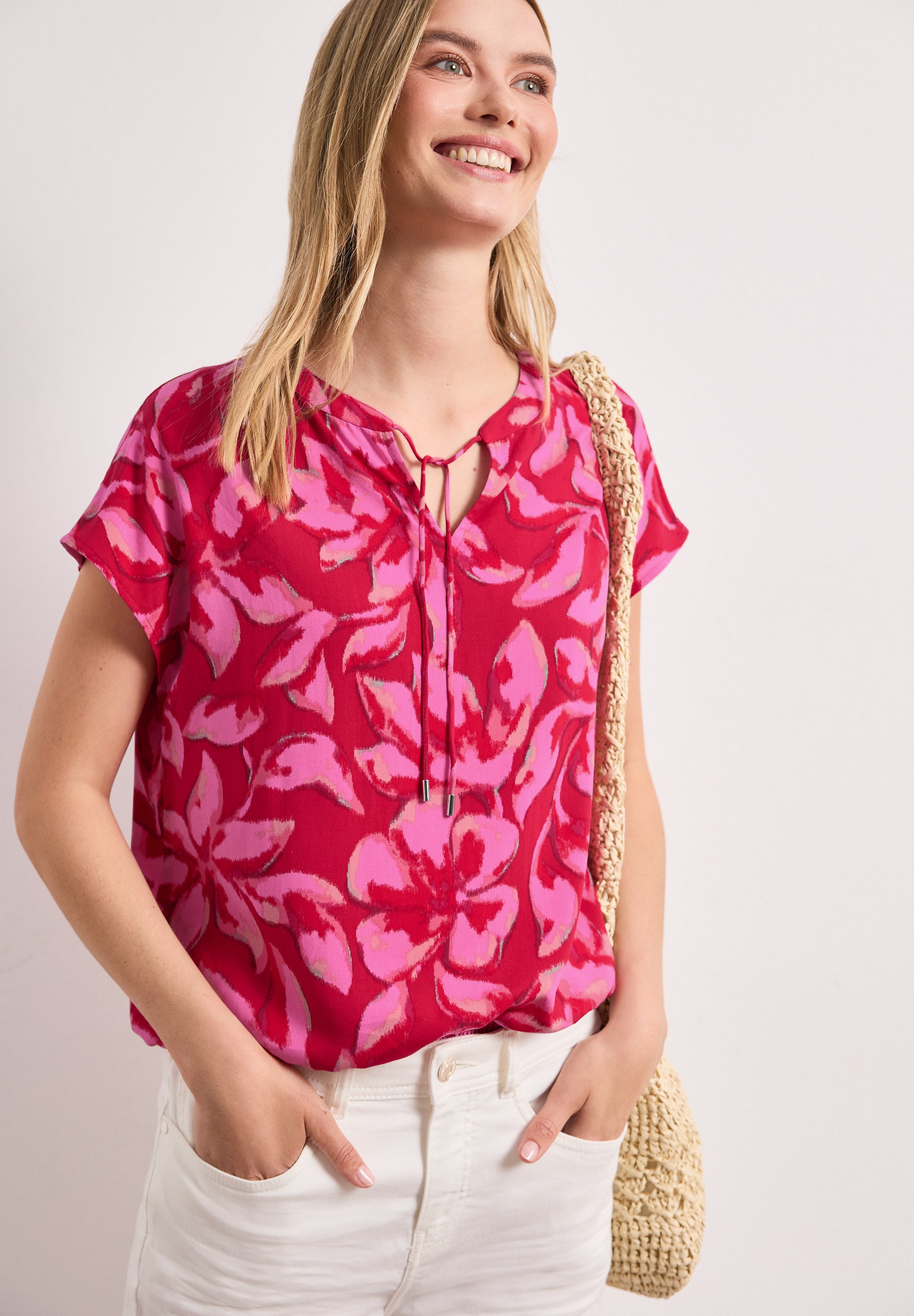 Street One Damen Blusen  Salsa Red