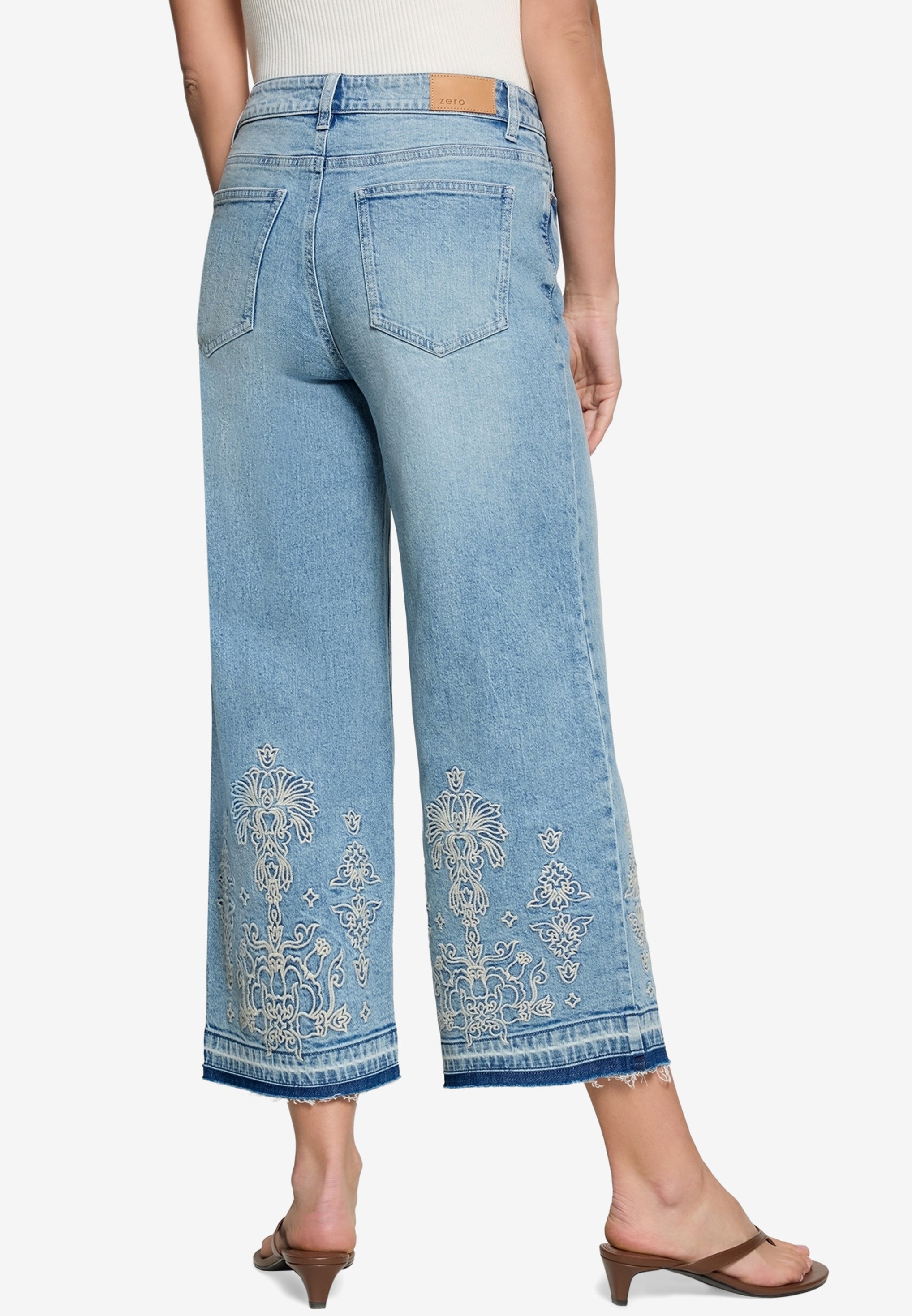 Zero Damen Jeans Light Blue Deni