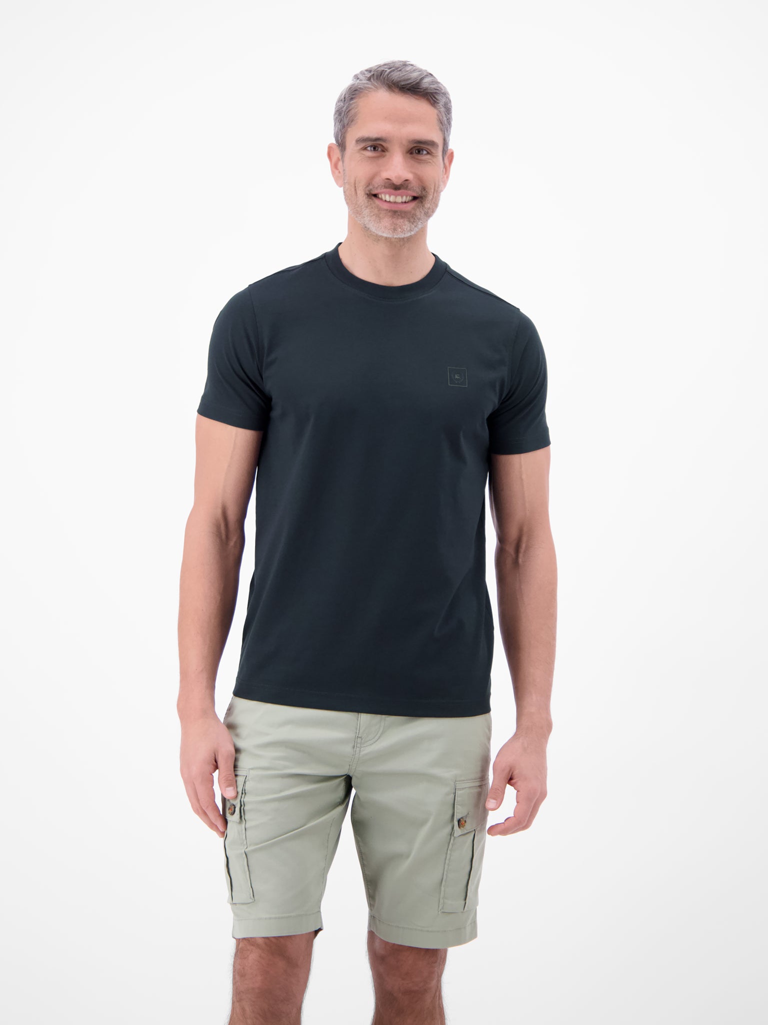 Lerros Herren T-Shirts kurz Classic Navy