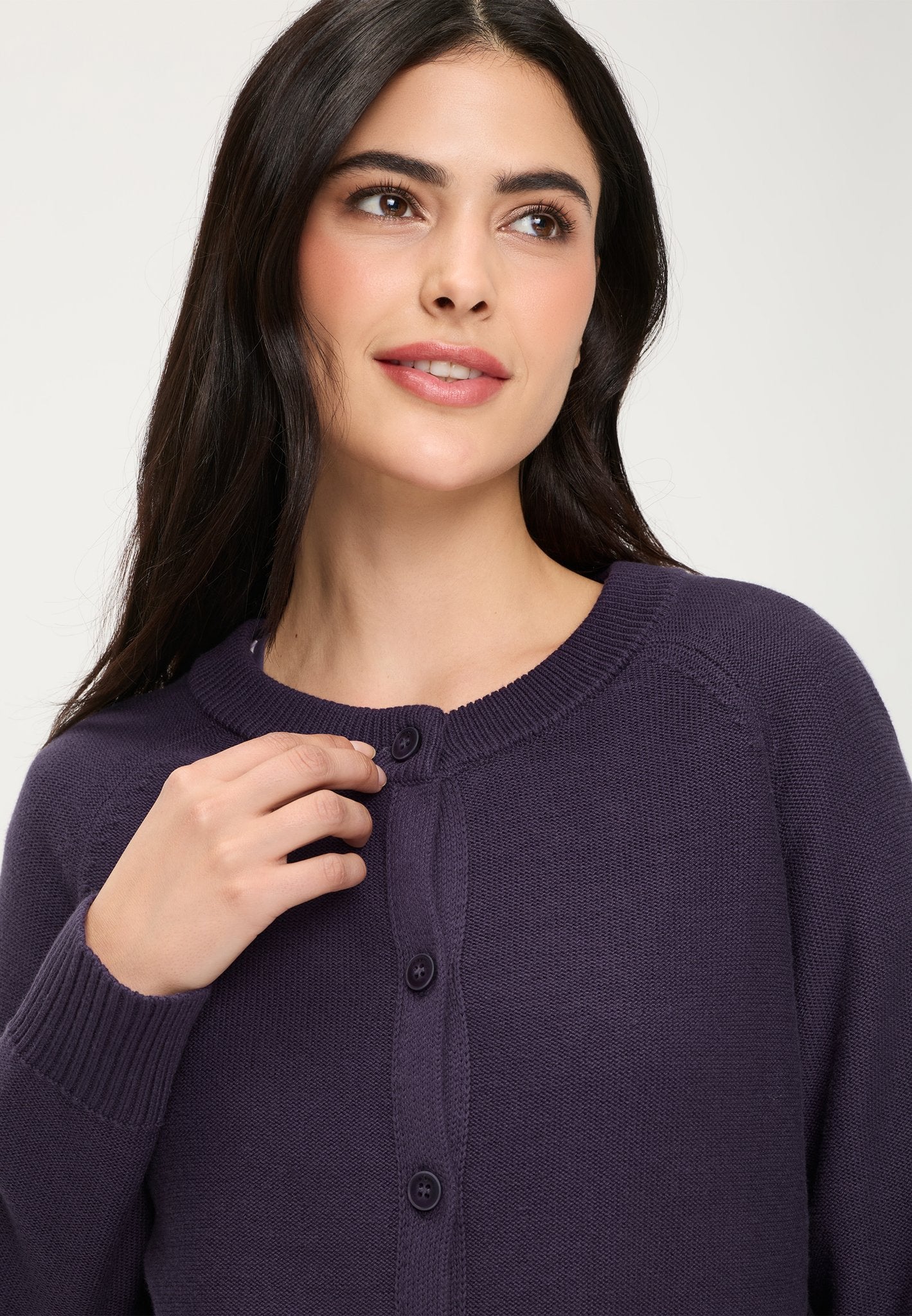Olsen Damen Strickjacken Plum