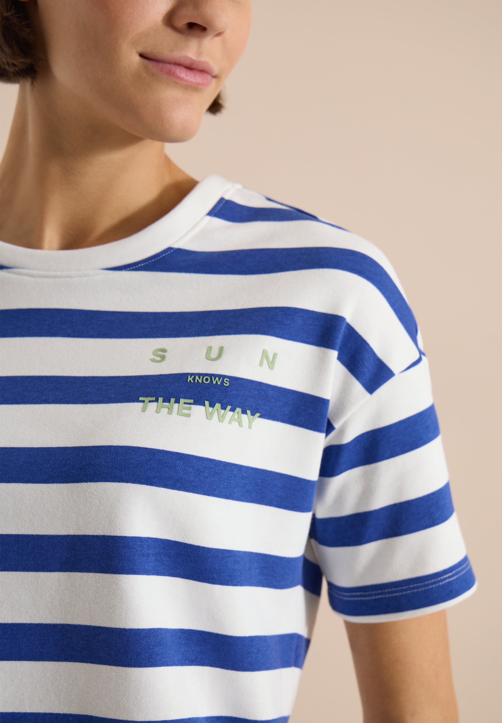Cecil Damen T-Shirts Deep Rive
