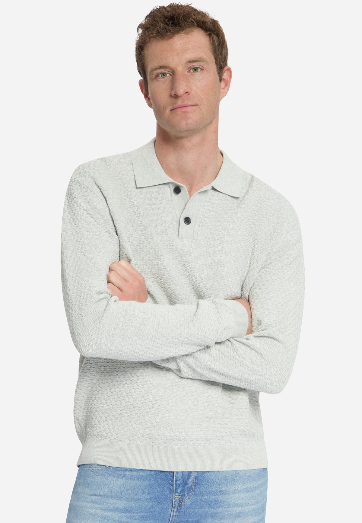 No Excess Herren Polo-Shirts Light Grey Mela