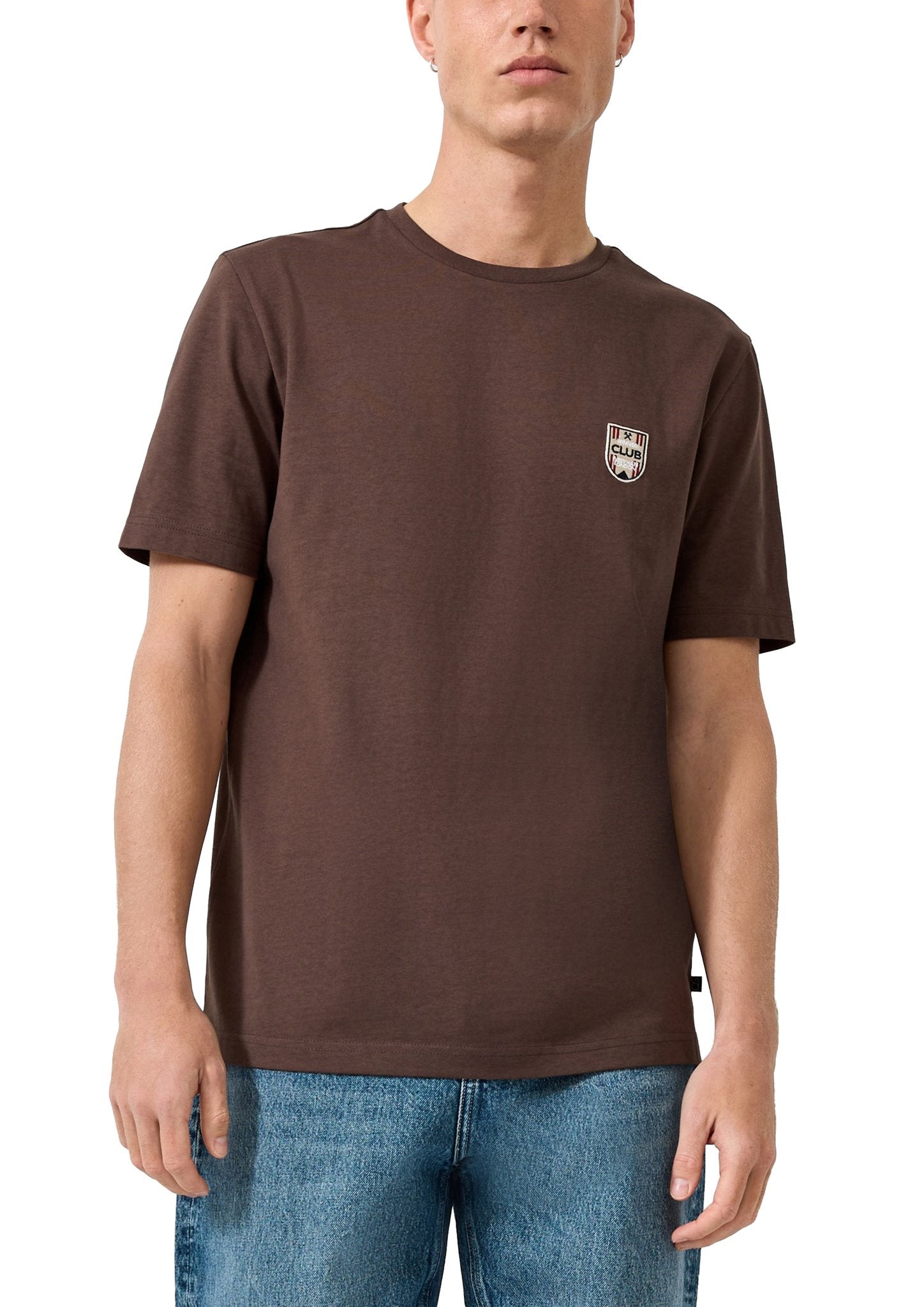QS by S.Oliver Herren T-Shirts kurz  Brown