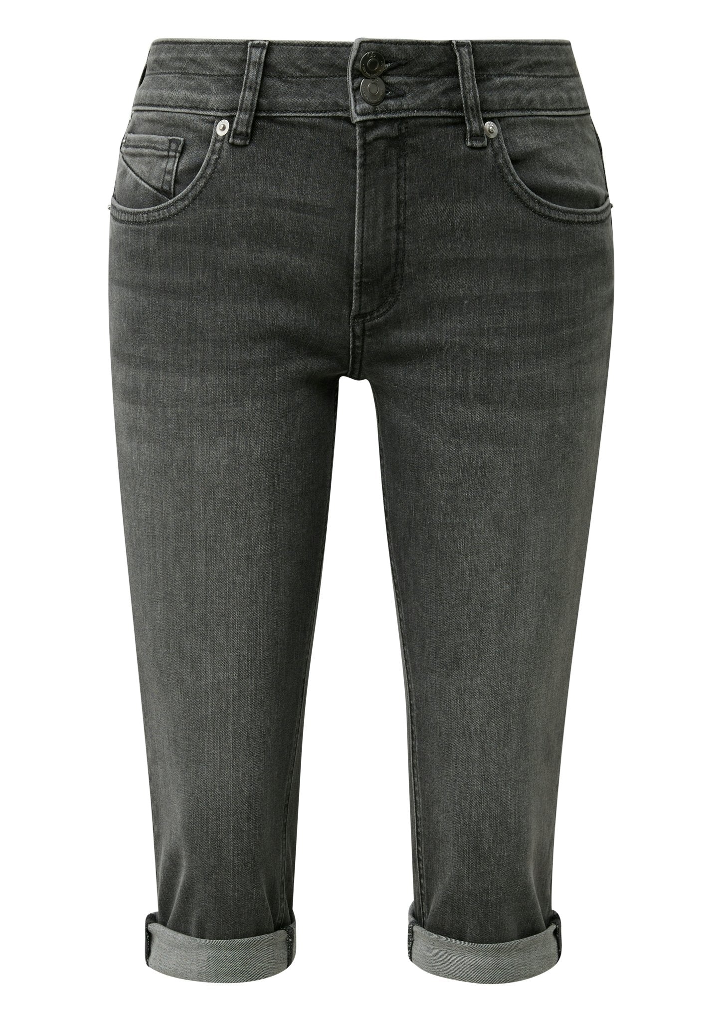 QS by S.Oliver Damen Hosen Grey/Black