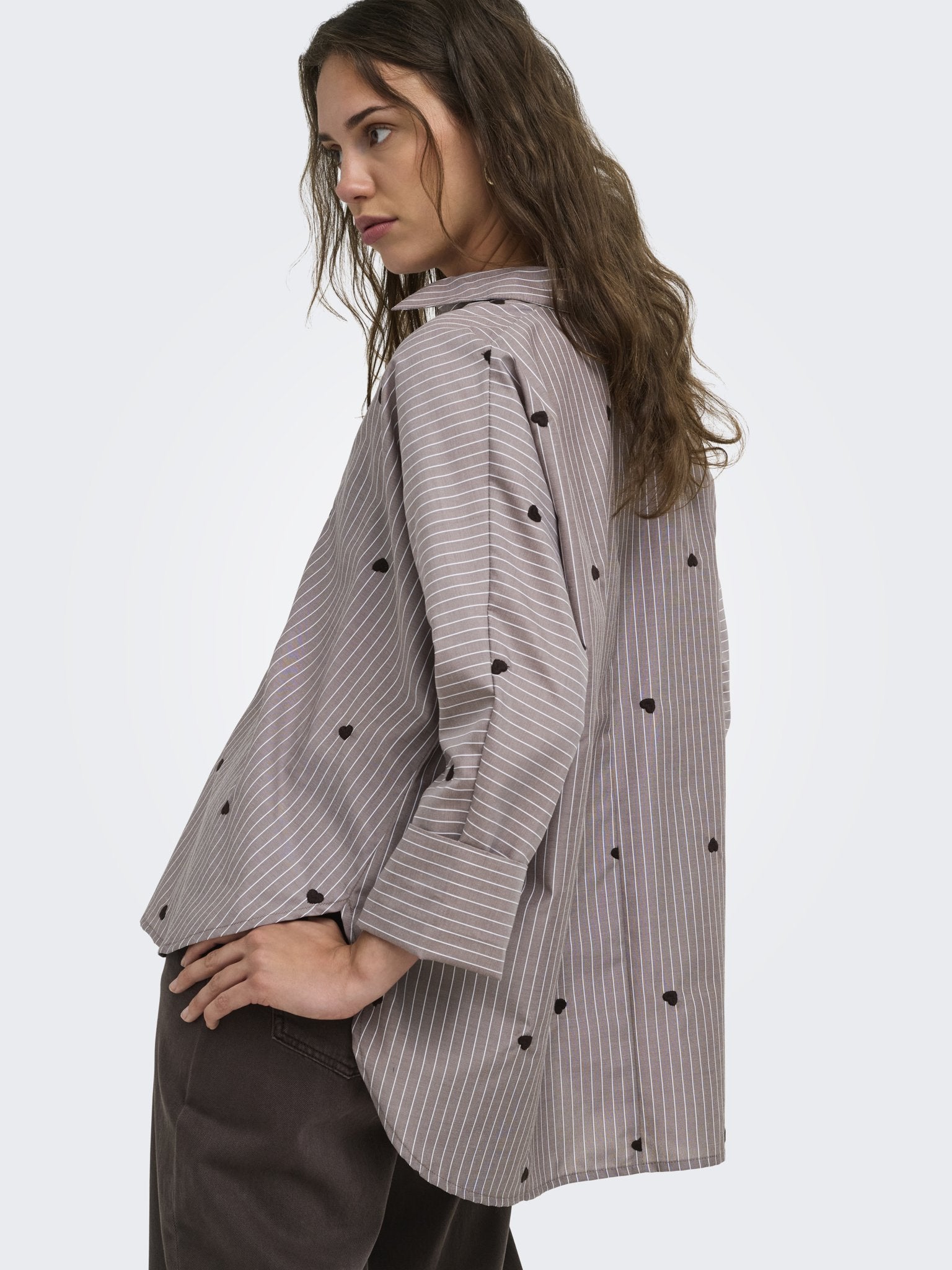 only Damen Blusen Coffee Bean/Str