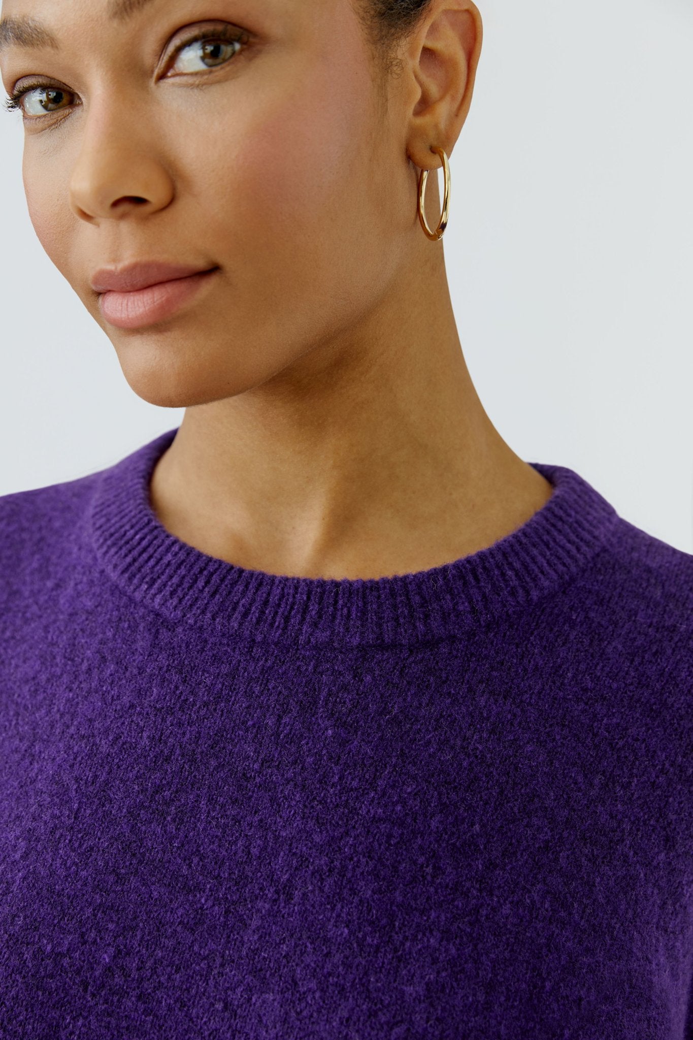 Oui Damen Pullover Ultra Viol