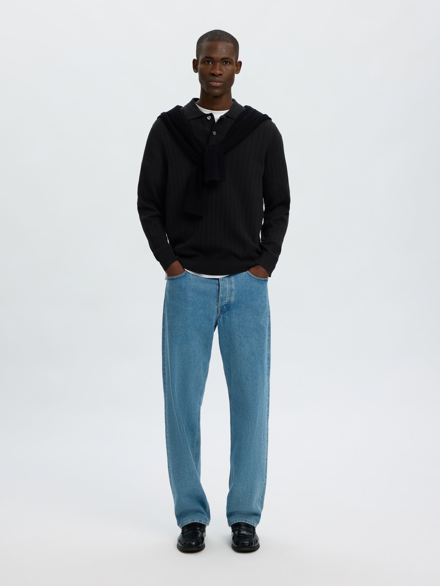 Selected homme Herren Pullover  Black
