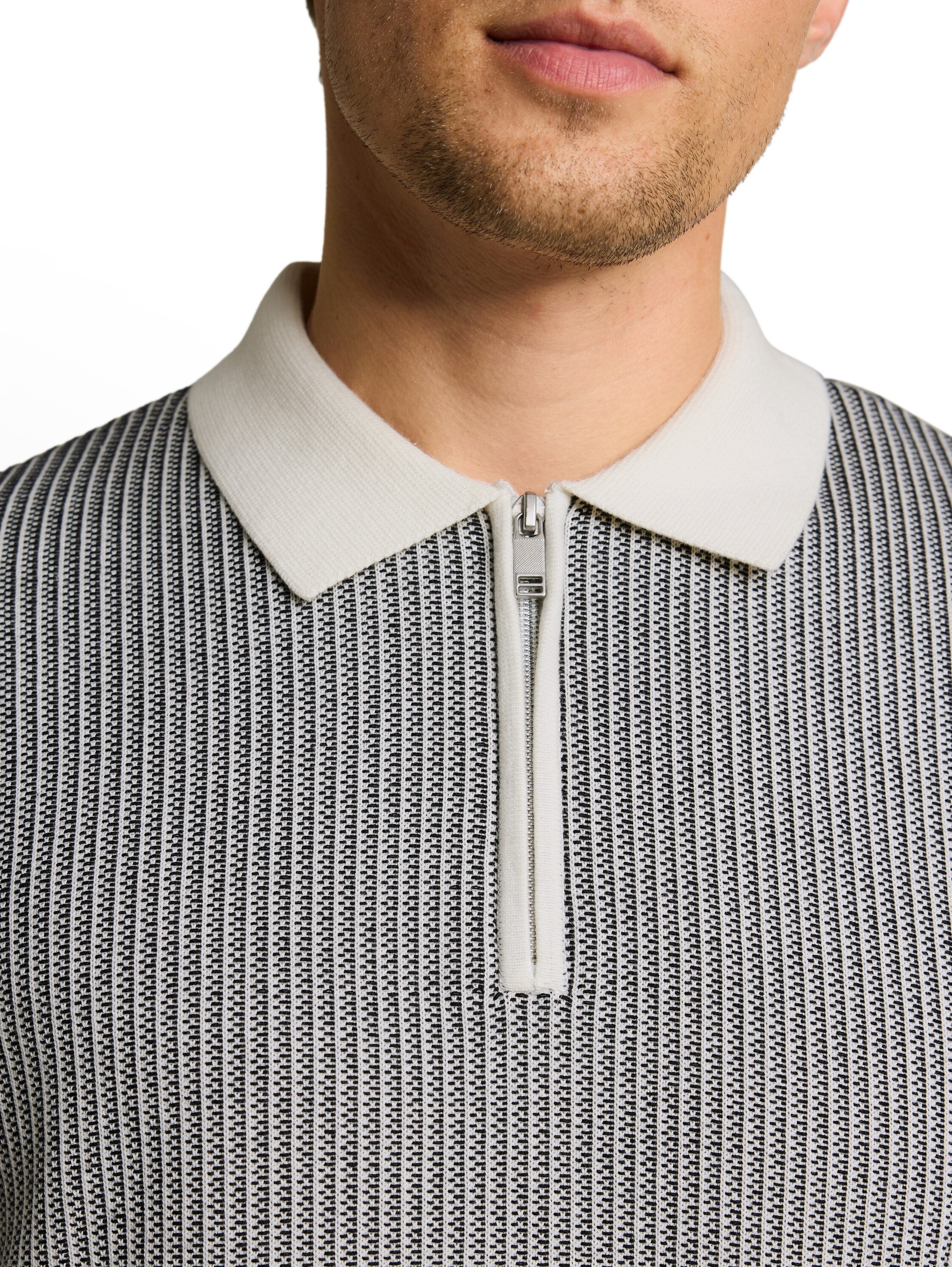 Tom Tailor denim Herren Pullover Black White Jac