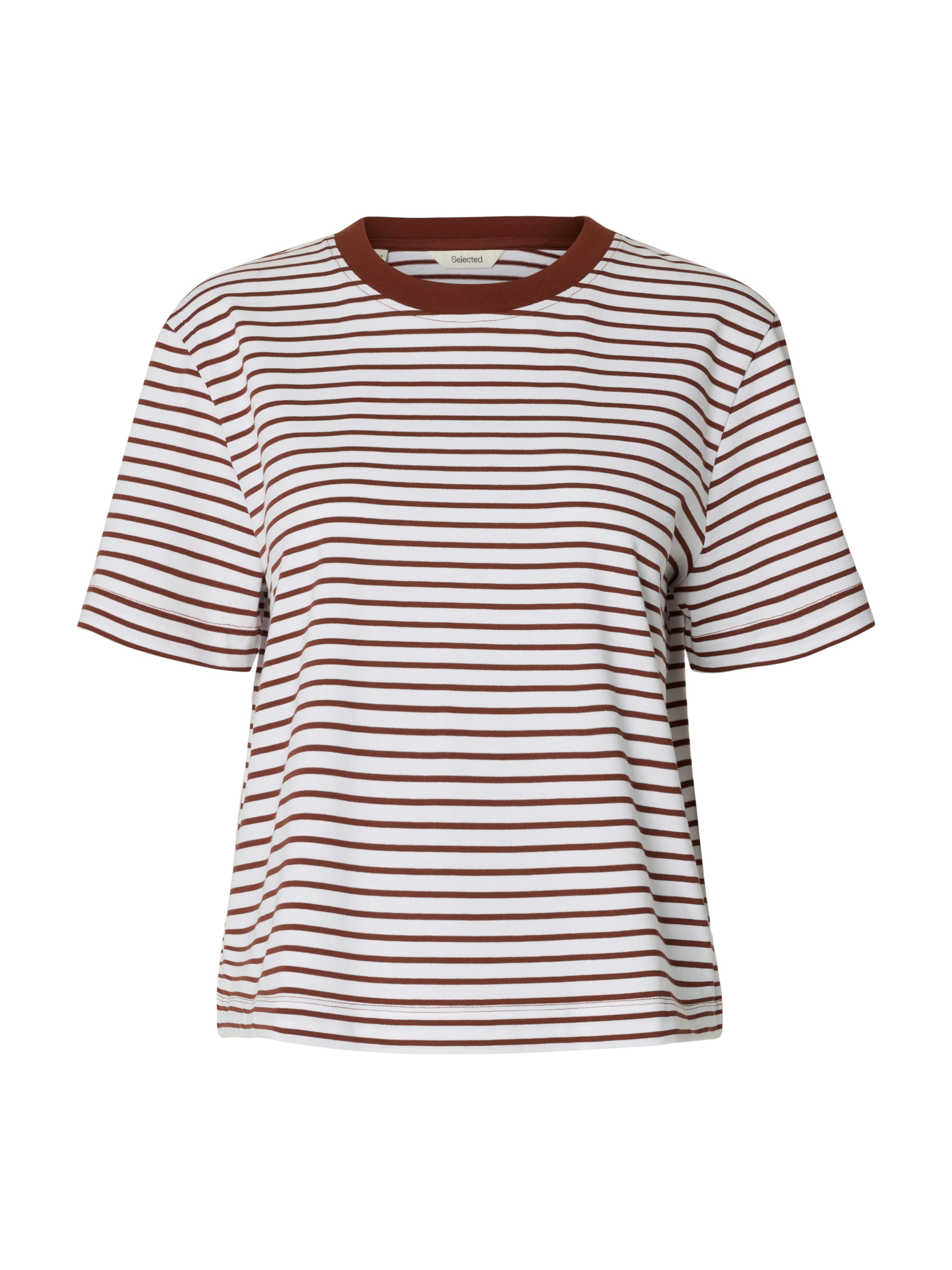 Selected Femme Damen T-Shirts Cherry Mahogany