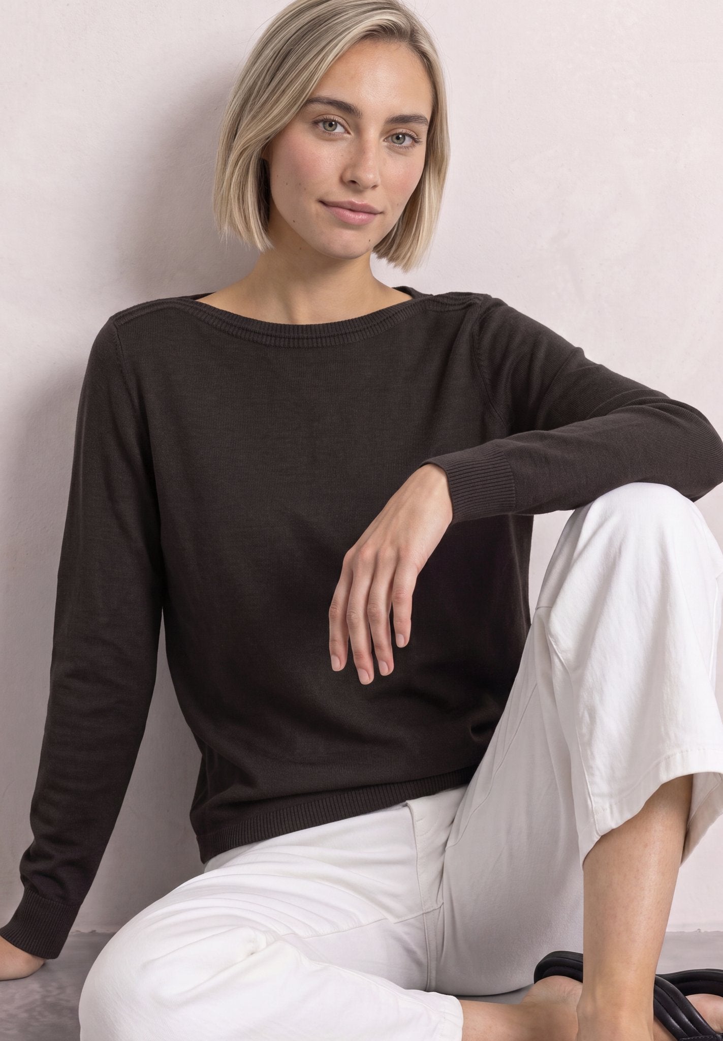 Street One Damen Pullover Black Cof