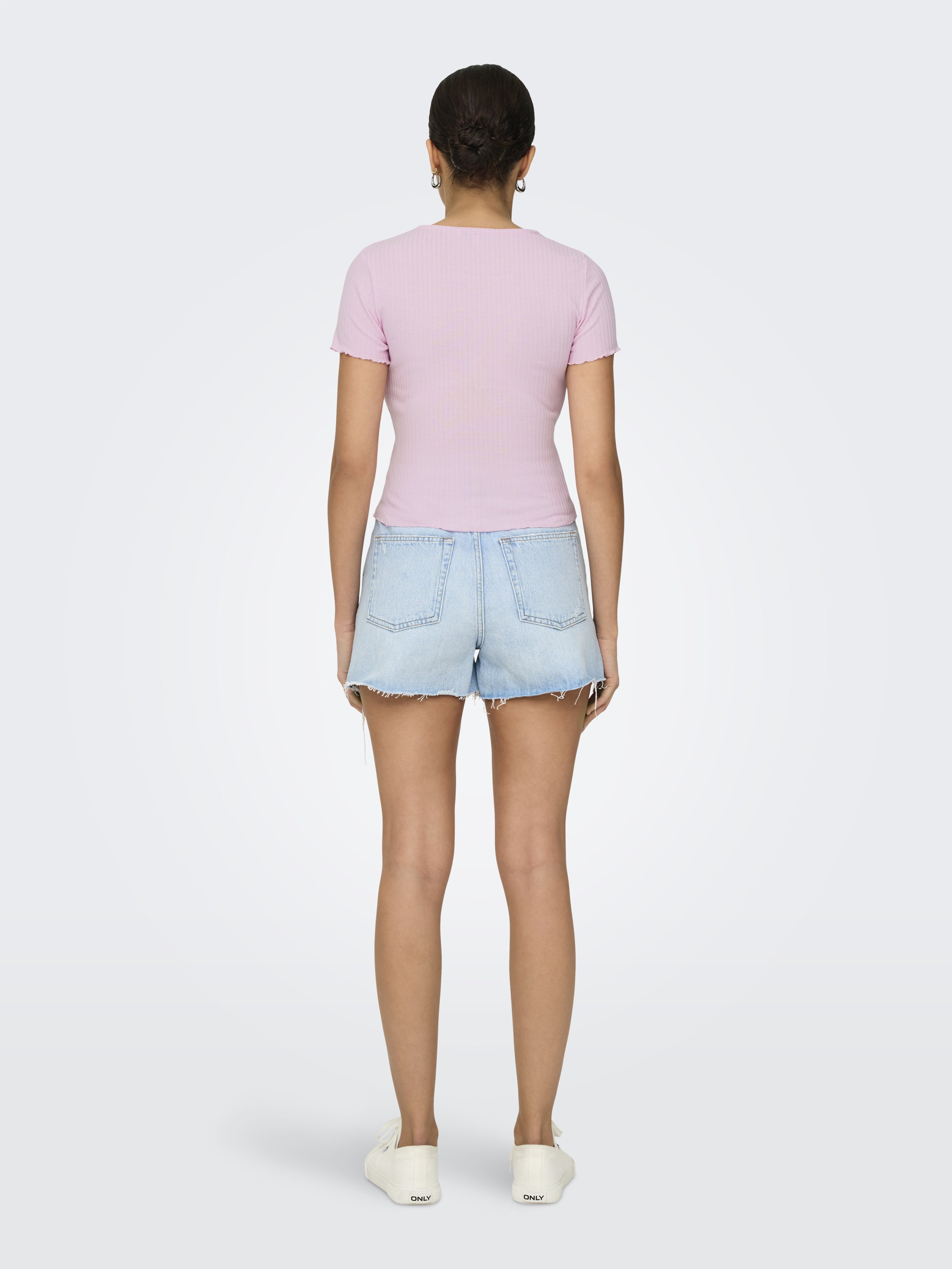 only Damen T-Shirts Pink Lady