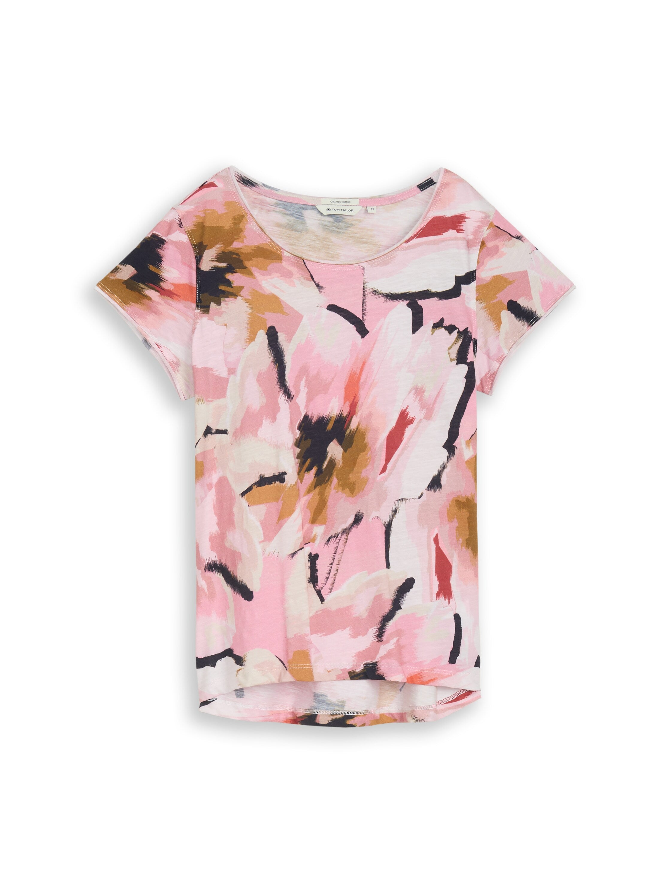 Tom Tailor Damen T-Shirts Big Abstract Fl