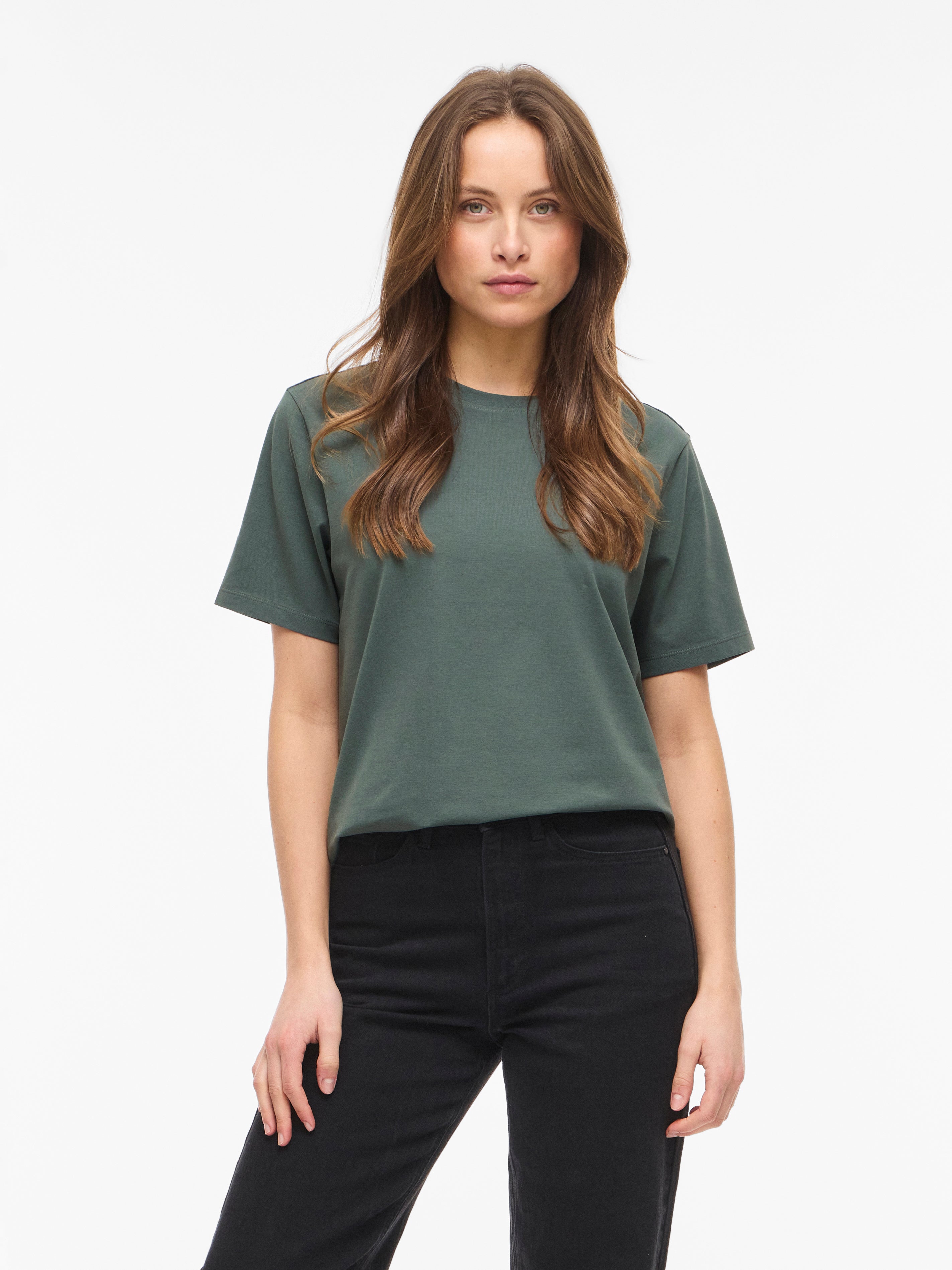 Vila Damen T-Shirts Balsam Green