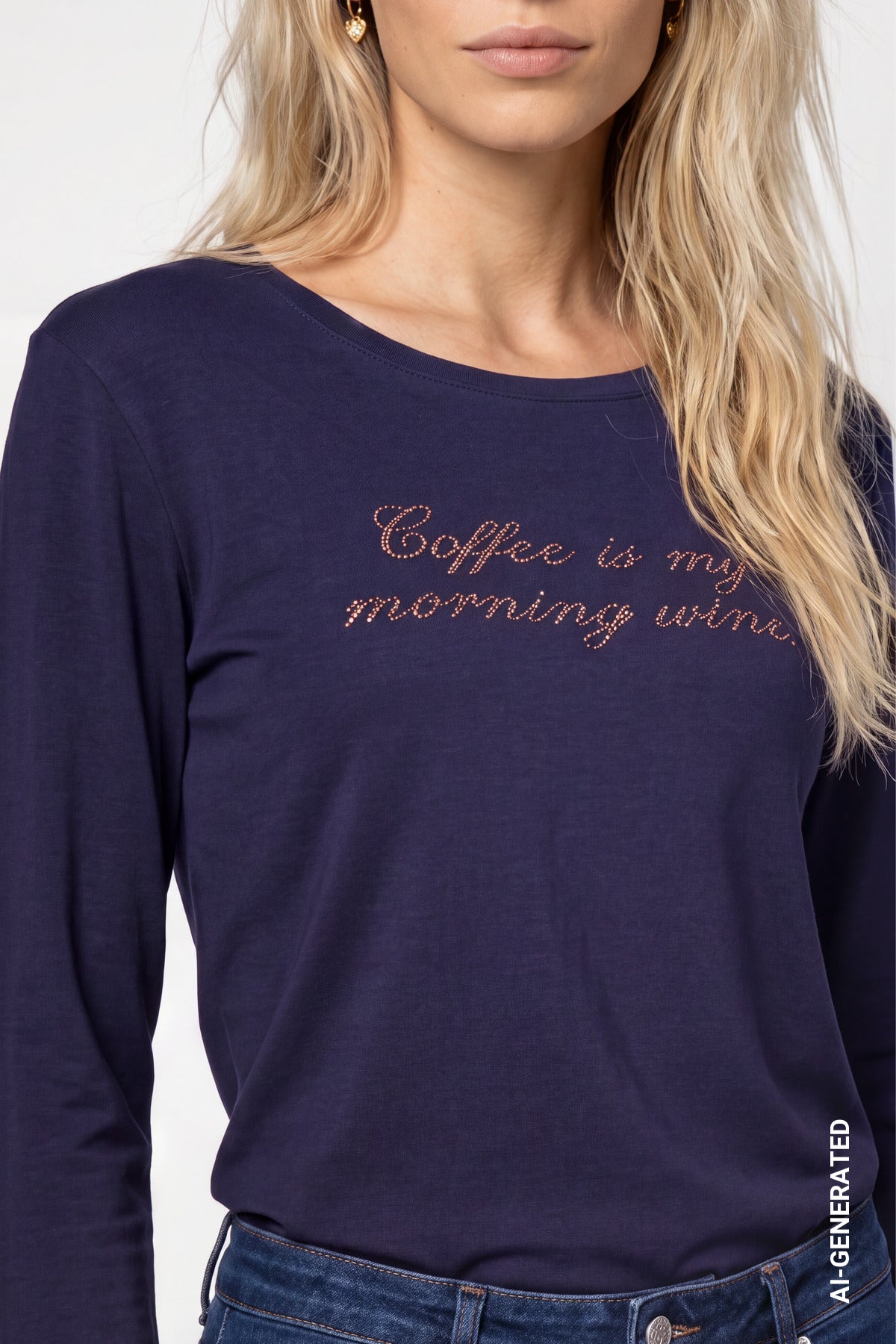 Monari Damen T-Shirts  Dark Blue