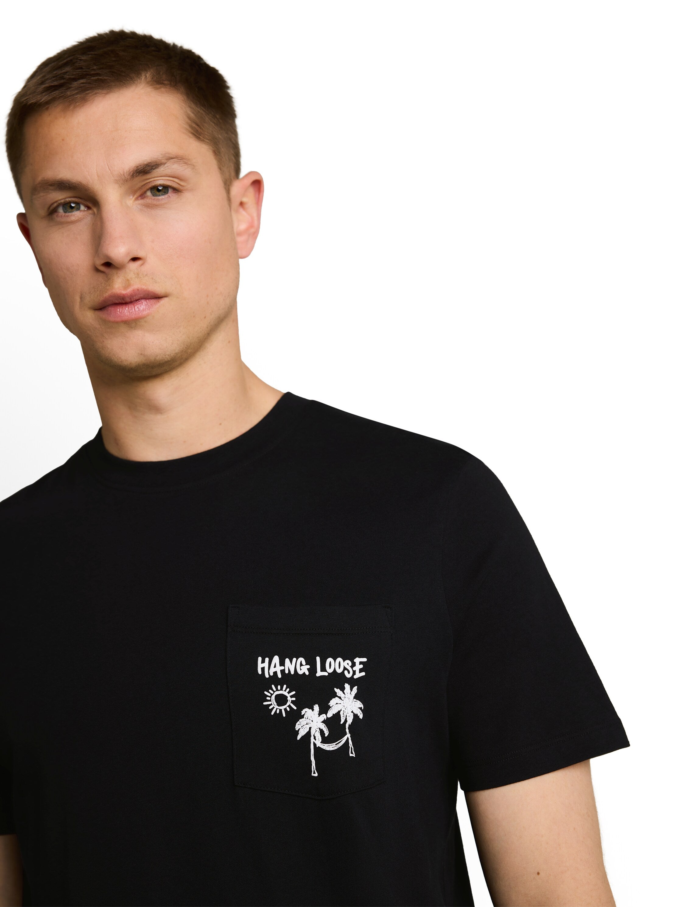 Tom Tailor denim Herren T-Shirts kurz Black