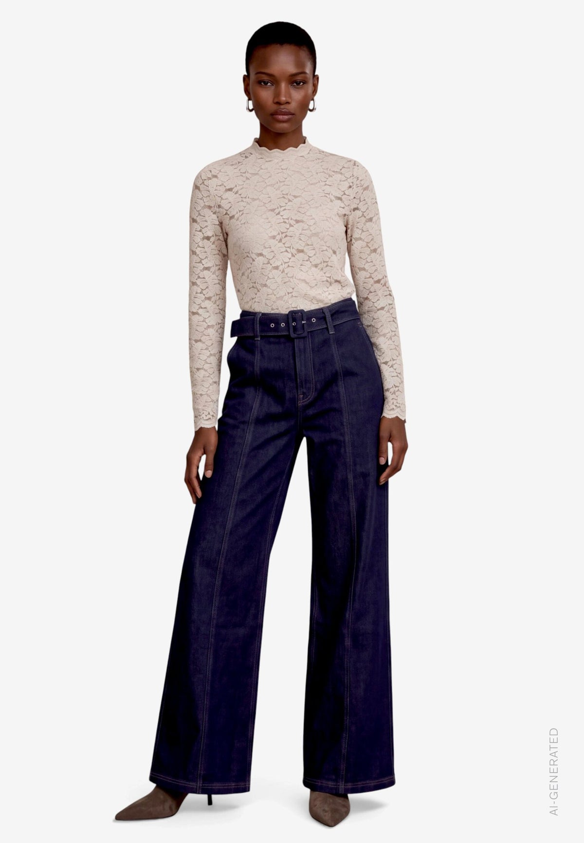 Zero Damen Jeans Rinse Wash Deni