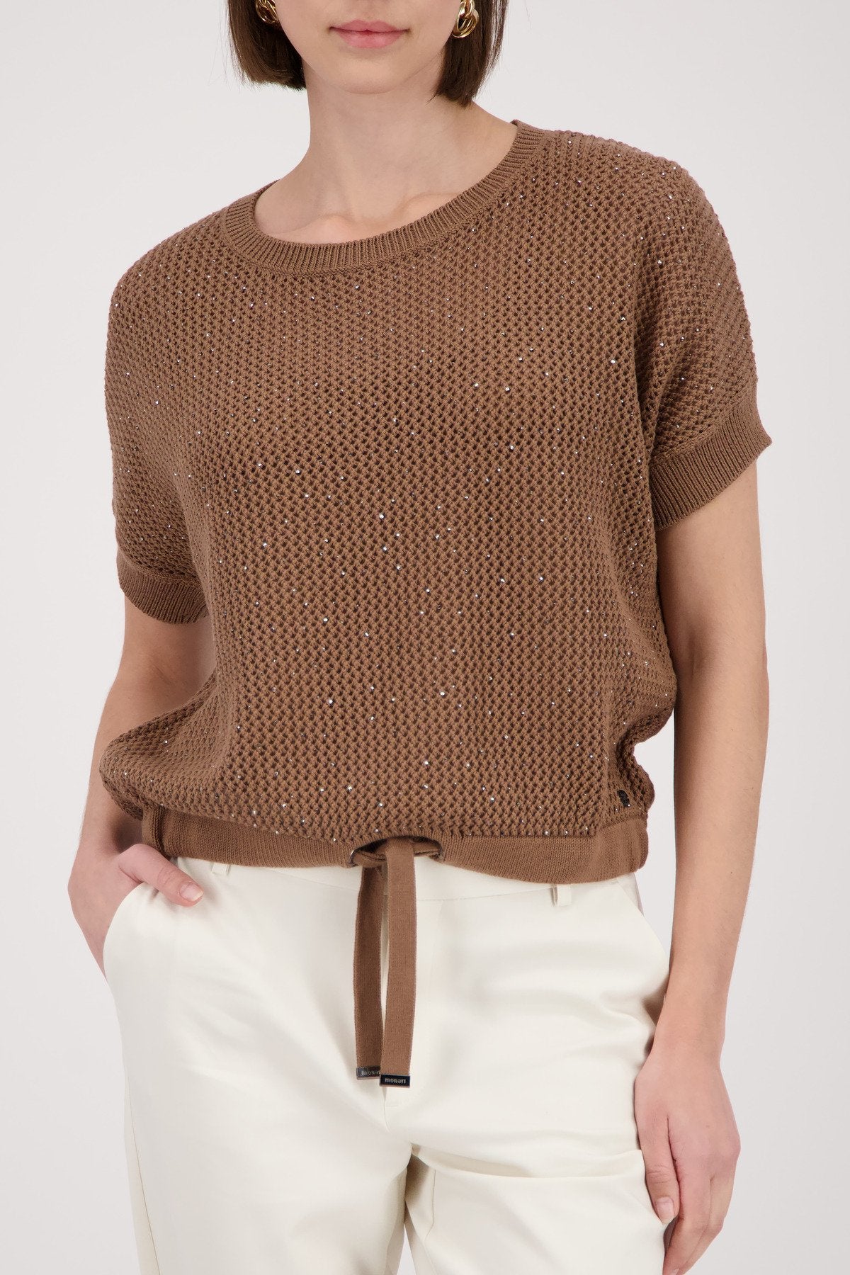 Monari Damen Pullover  Mocca