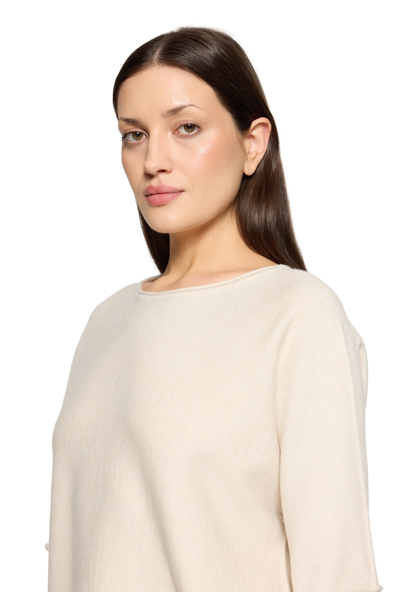 Betty & Co Damen Pullover Bright Cream Me