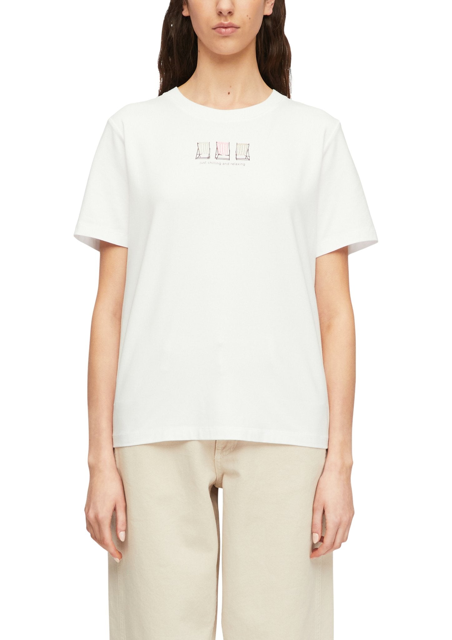 Comma Damen T-Shirts White