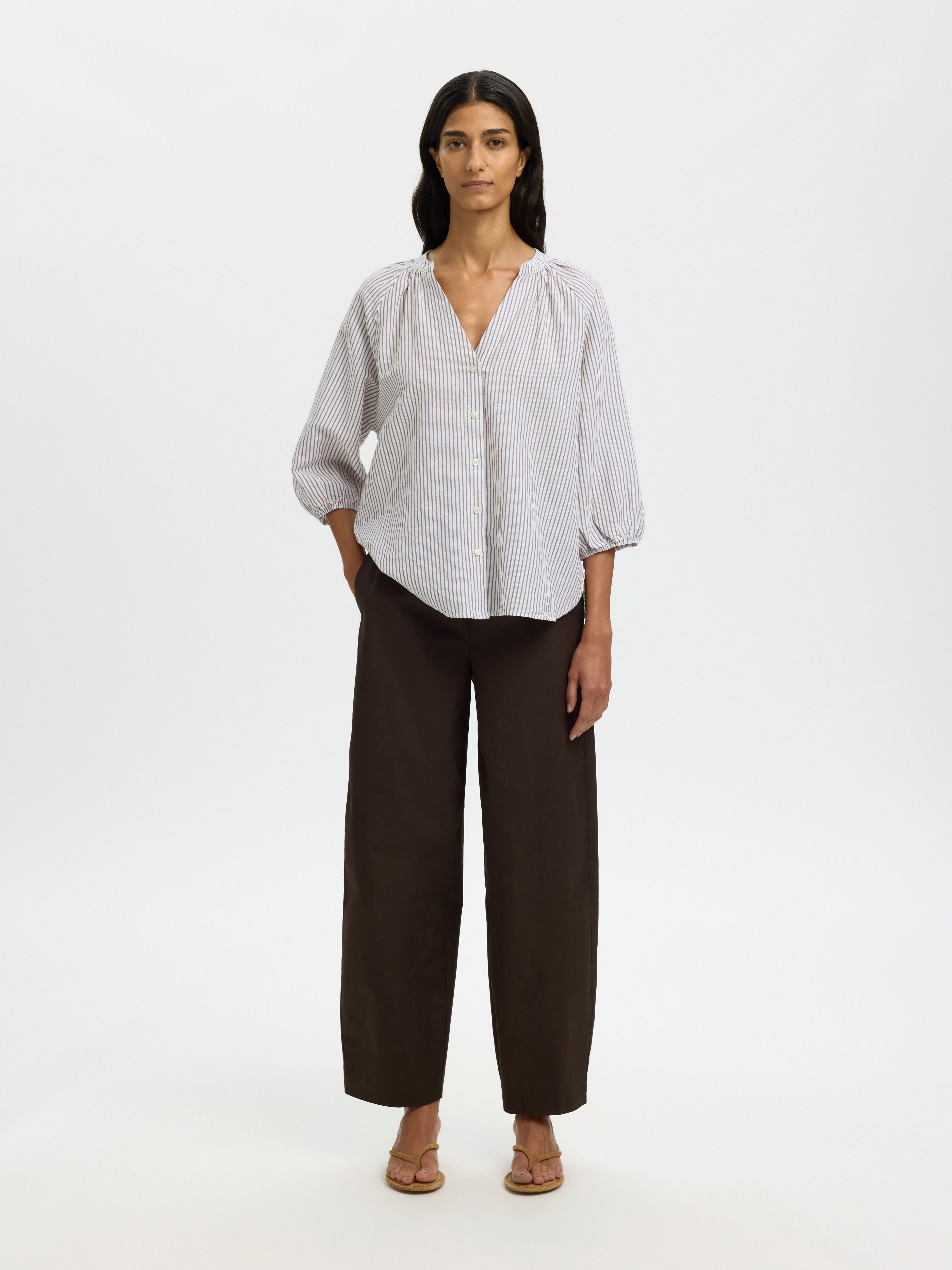 Selected Femme Damen Blusen Bright White/Ch