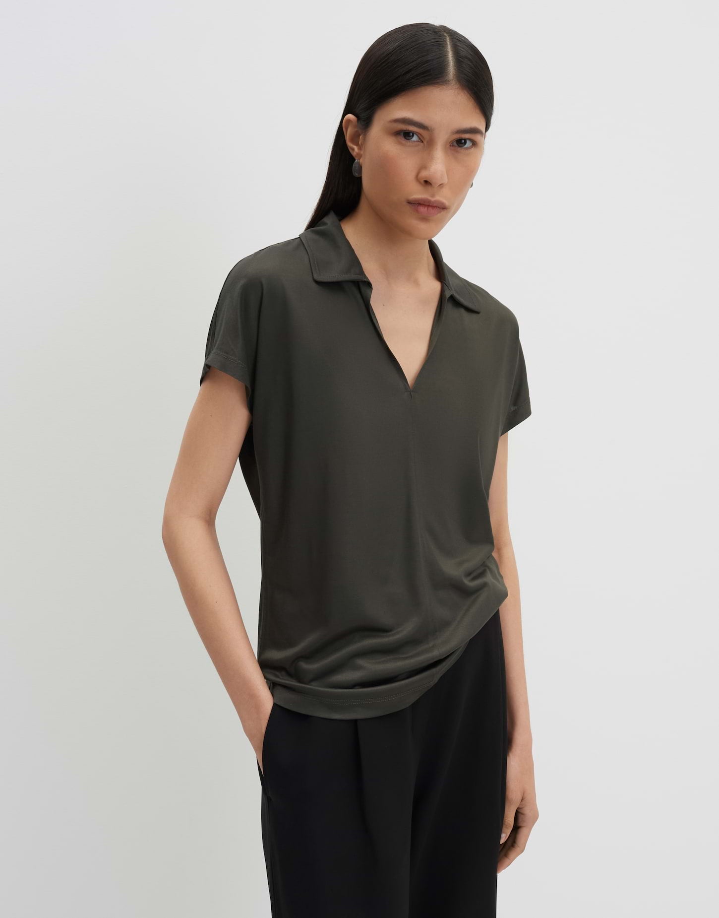 Someday Damen T-Shirts Midnight Olive