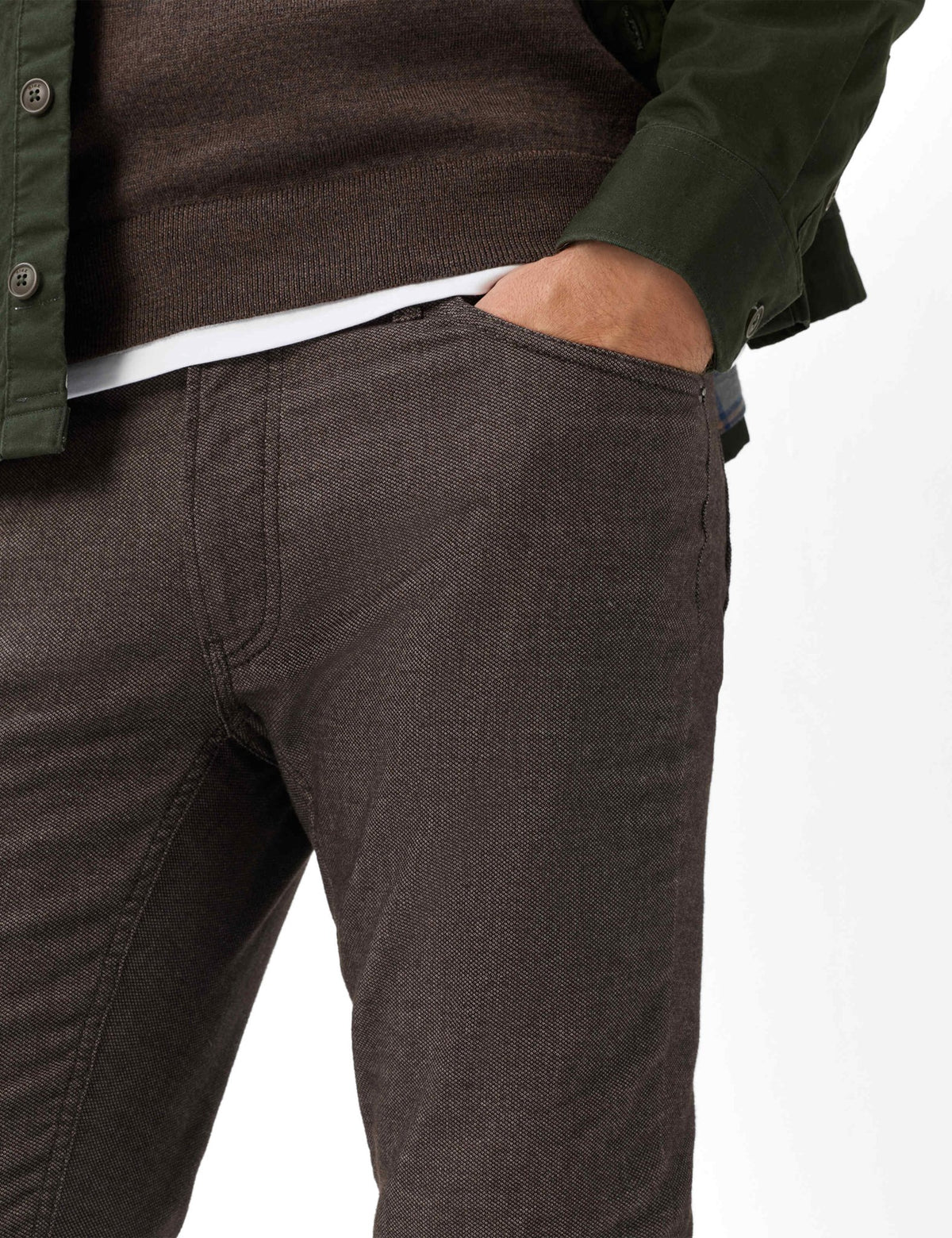 Brax Herren Hosen  Chocolate