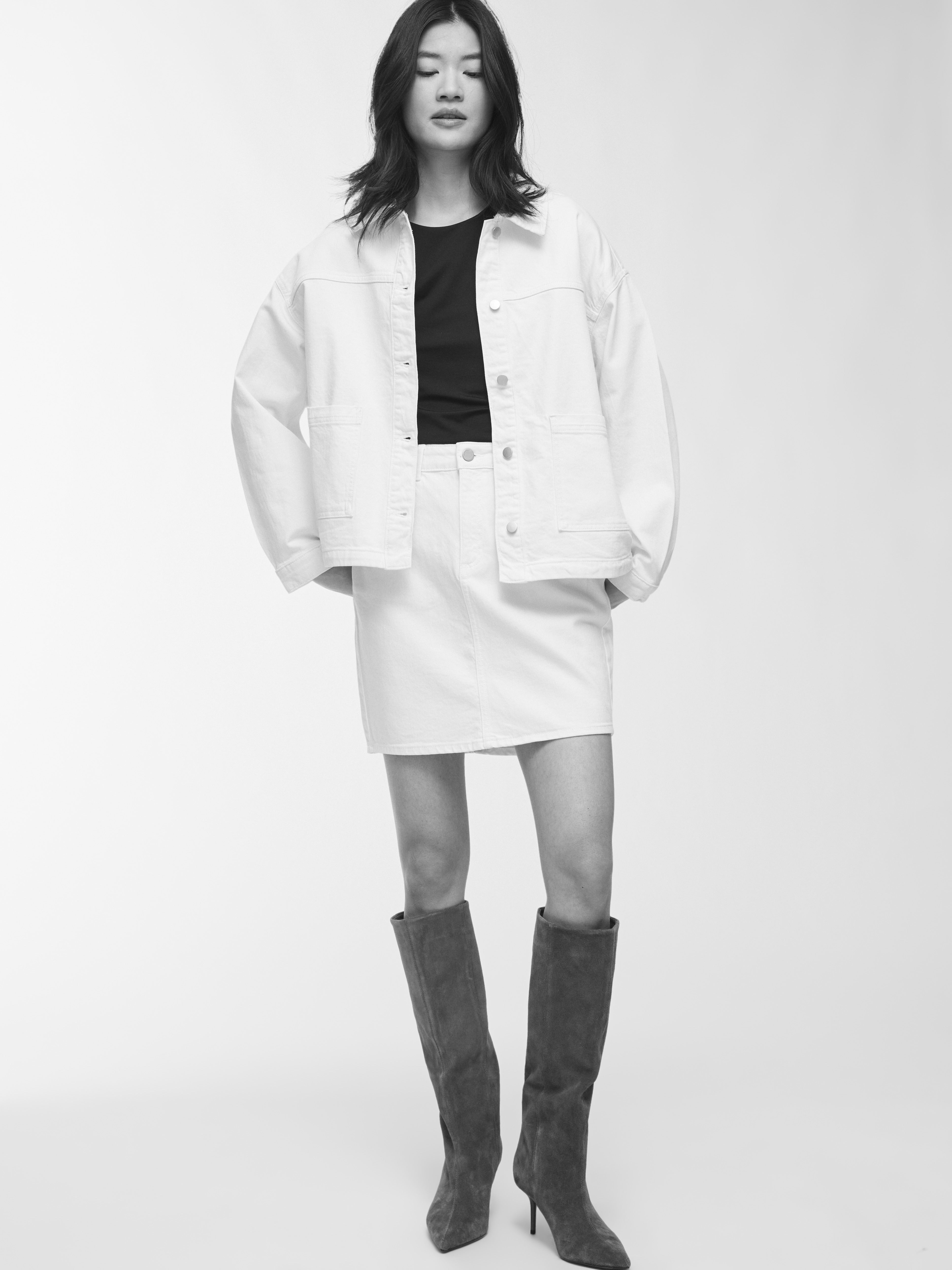 Jacke - Cloud Dancer Denim