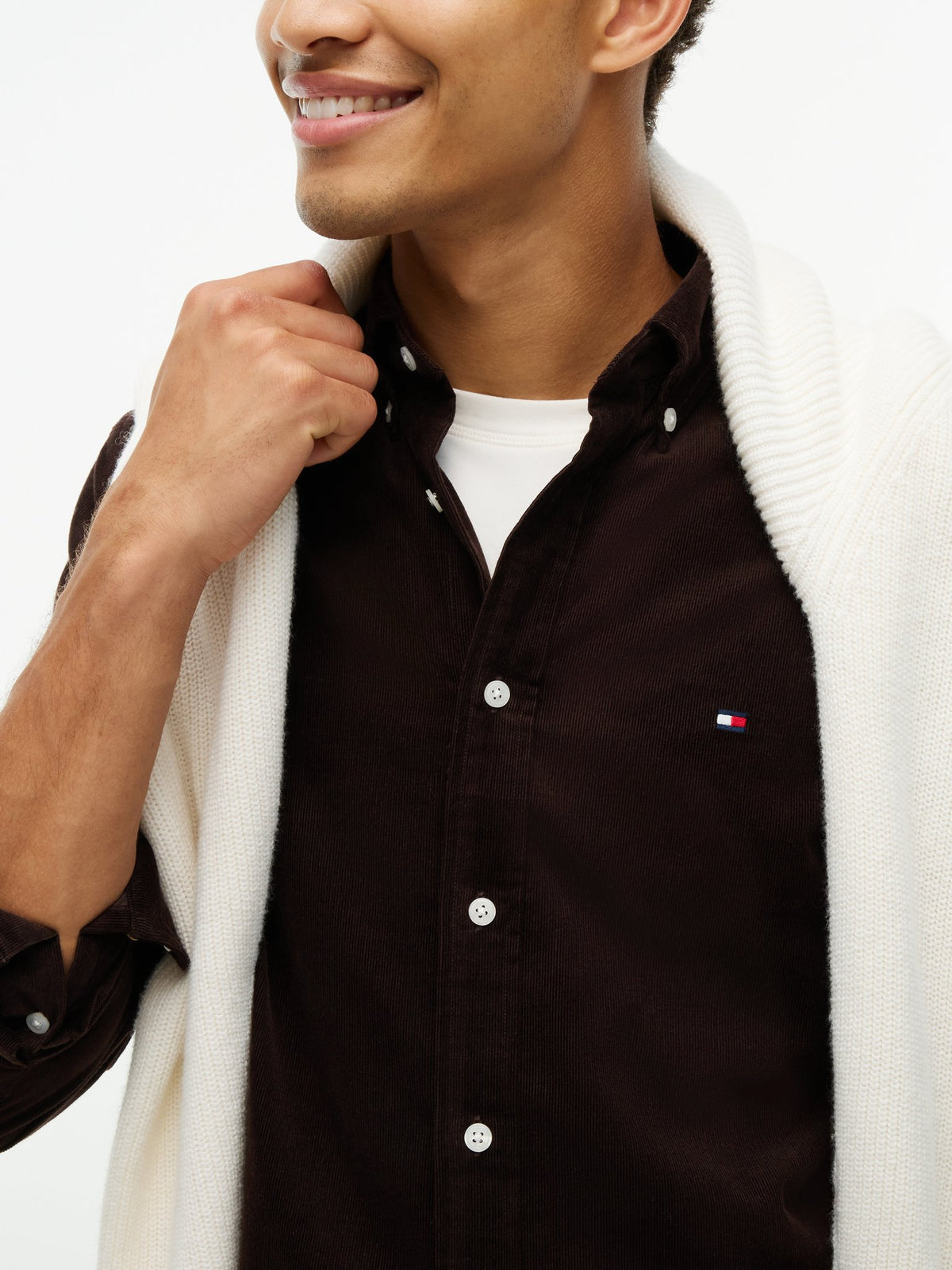 Tommy Hilfiger Herren Hemden Hjt Brown