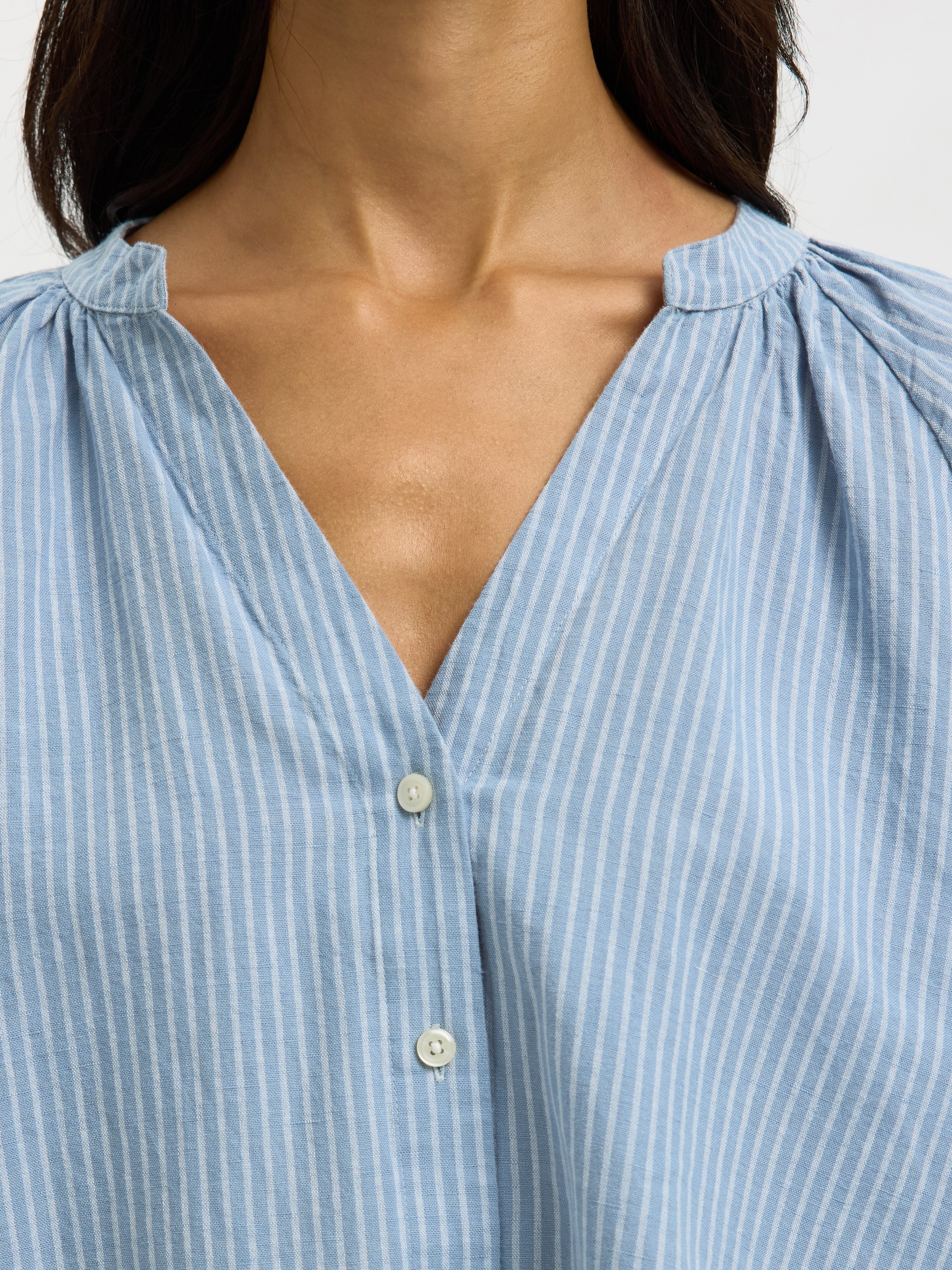 Selected Femme Damen Blusen Dusty Blue/Brig