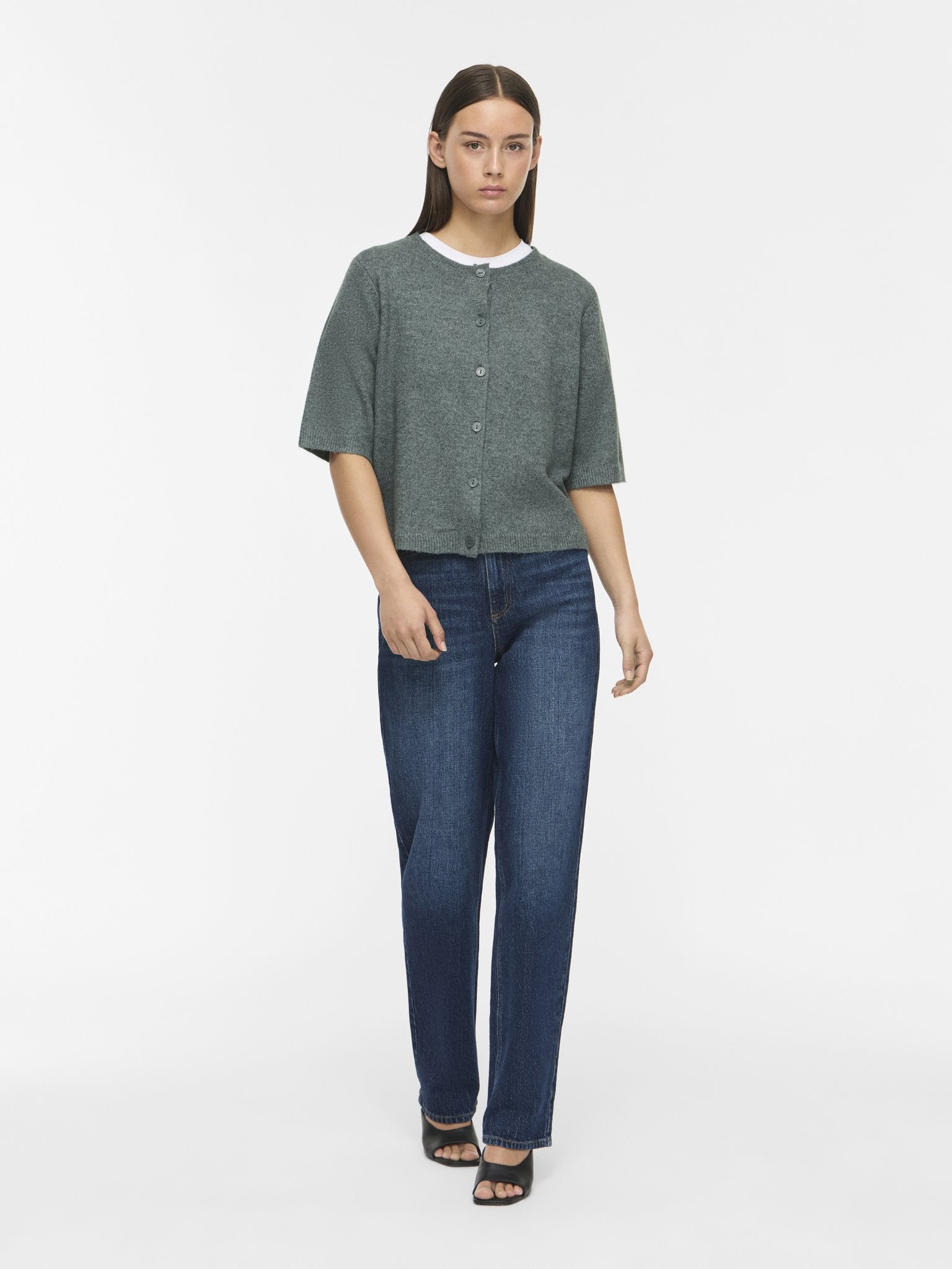 Vila Damen Strickjacken Balsam Green/Me