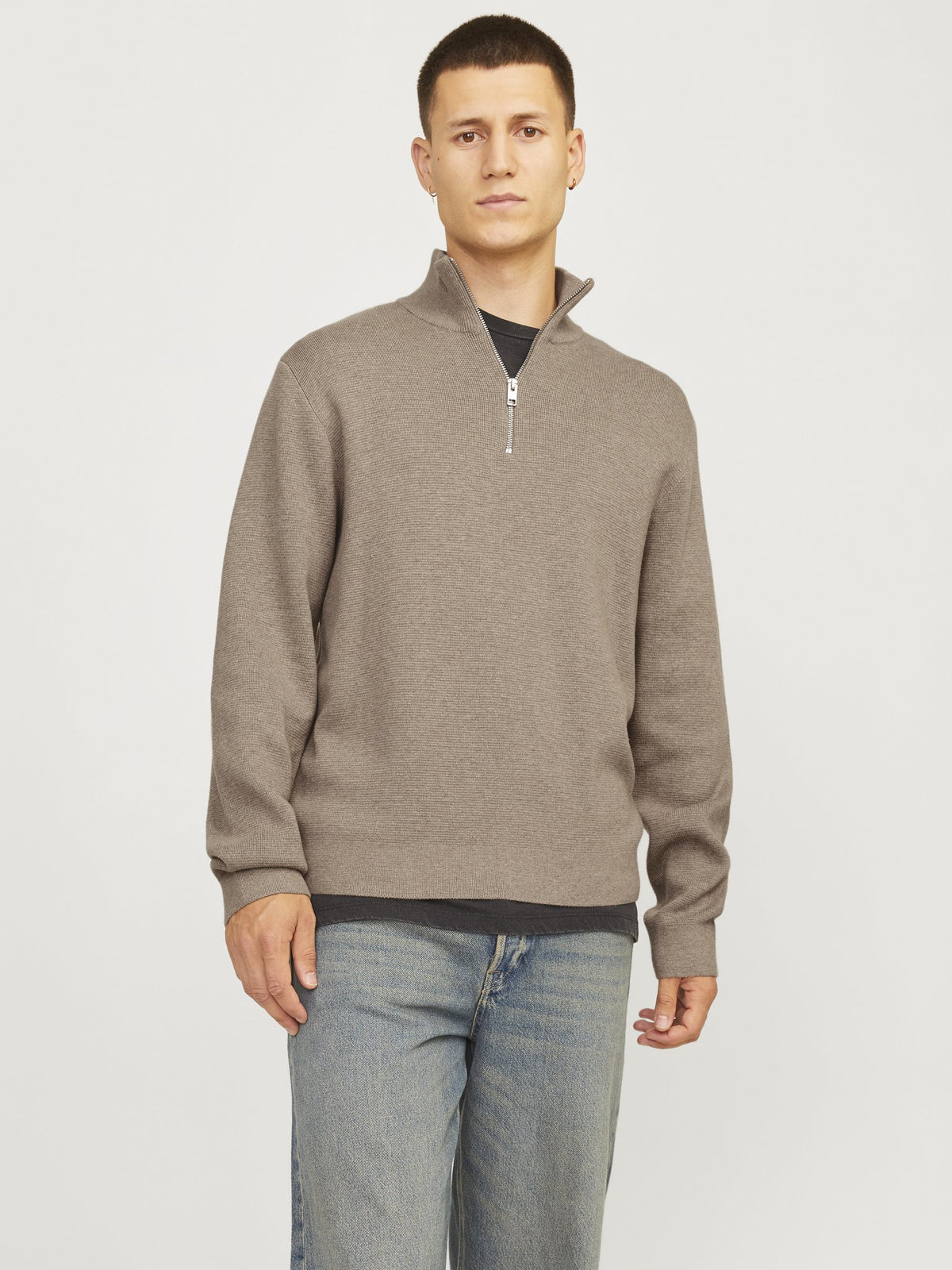 Jack & Jones Herren Pullover Greige/Melange