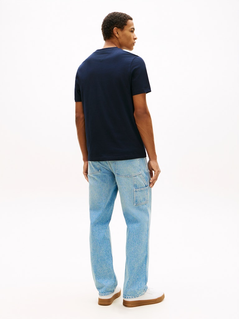 Tommy Hilfiger Herren T-Shirts kurz Dw Blue