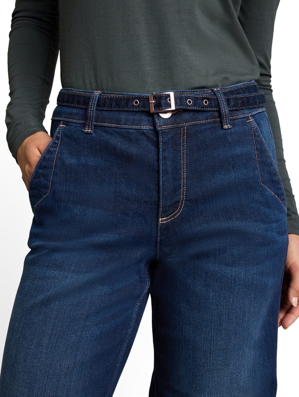 Tom Tailor Damen Jeans Clean Dark Ston