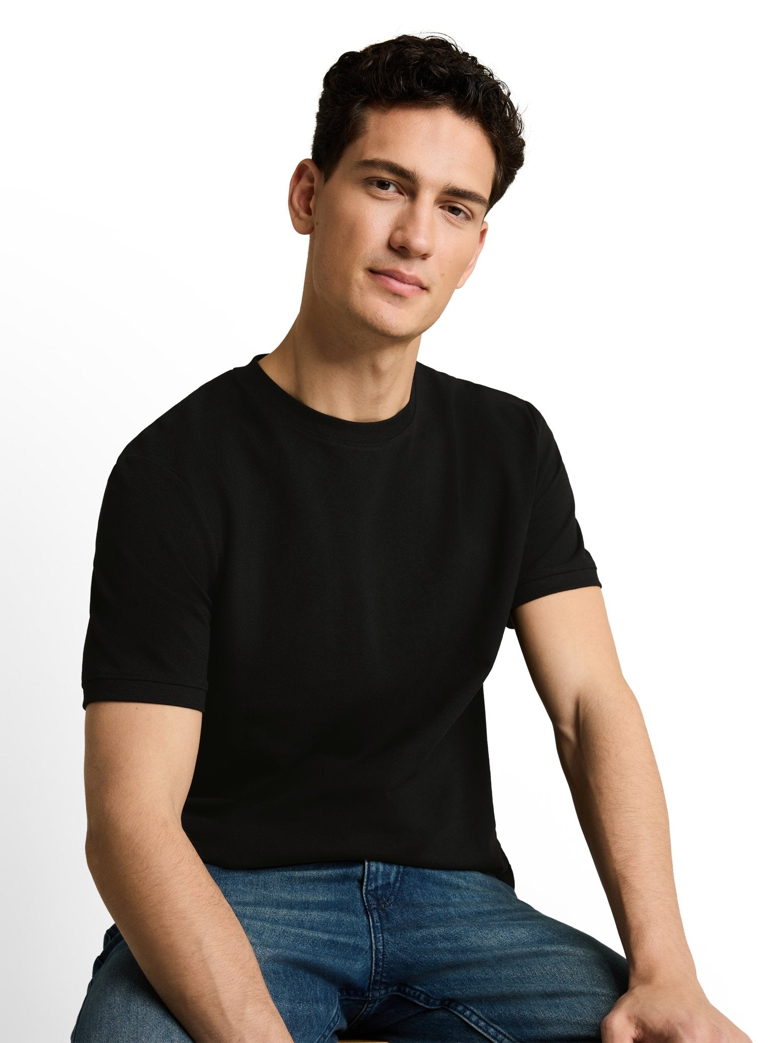 Tom Tailor denim Herren T-Shirts kurz Black
