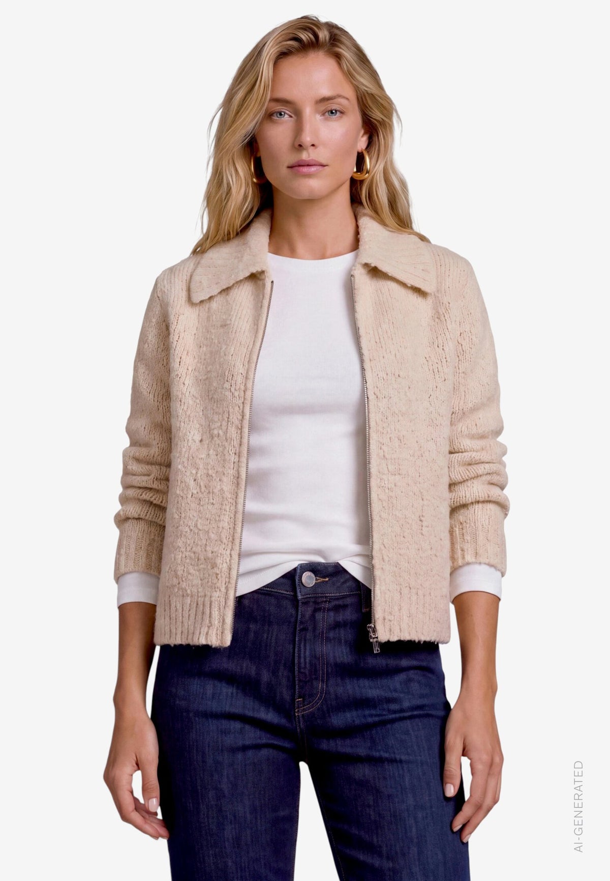 Zero Damen Strickjacken French Oak
