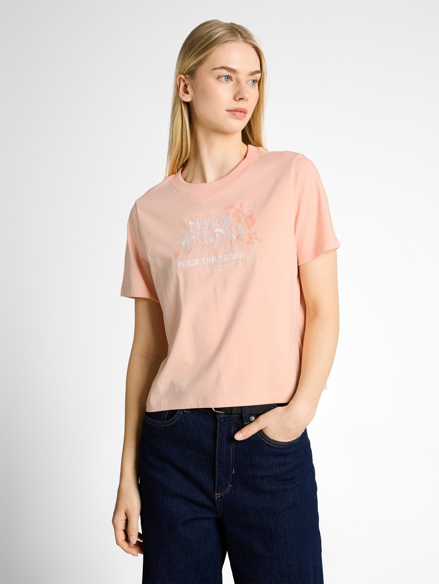 Tom Tailor denim Damen T-Shirts Orange Parfait