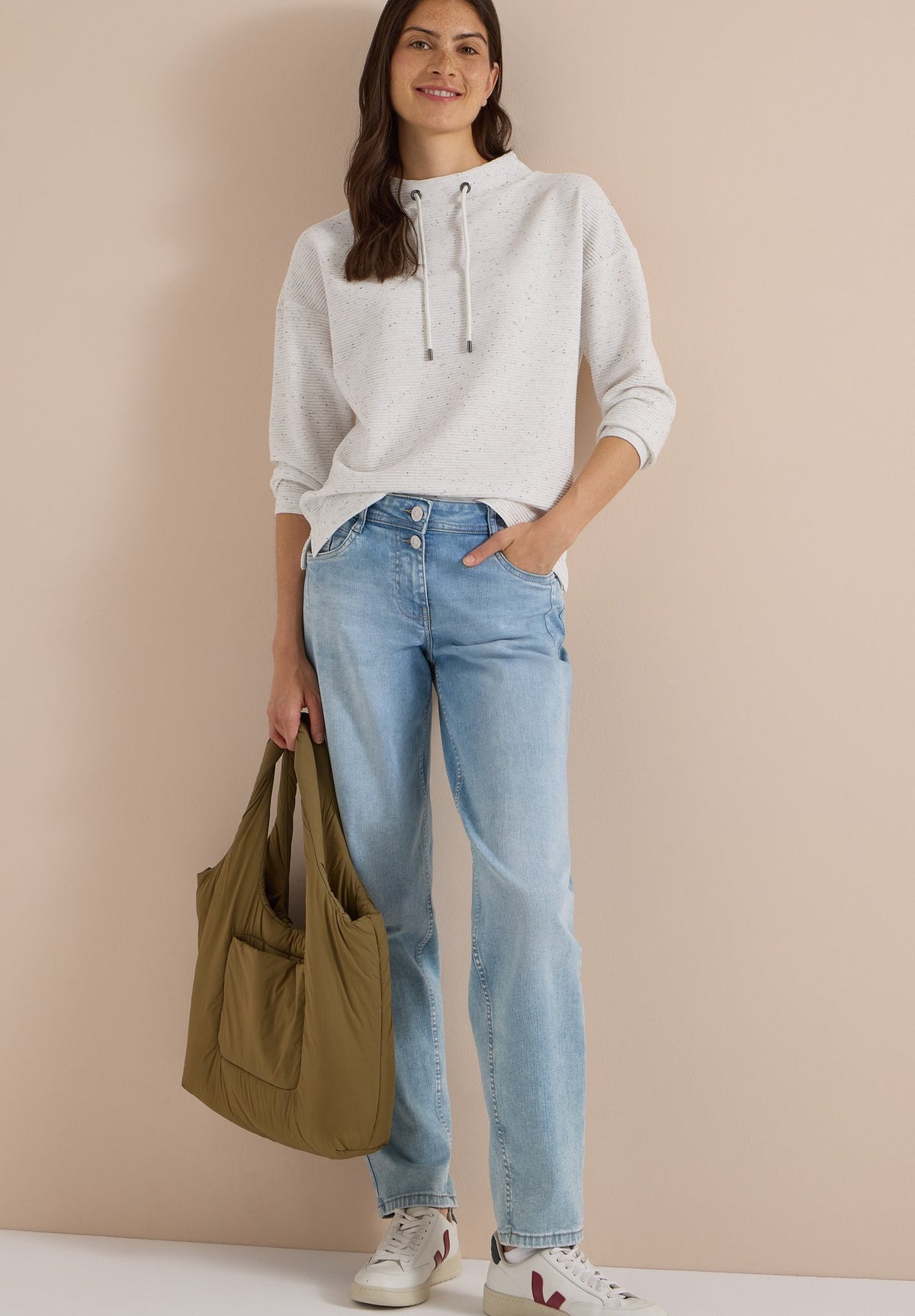 Cecil Damen T-Shirts  Light Gre