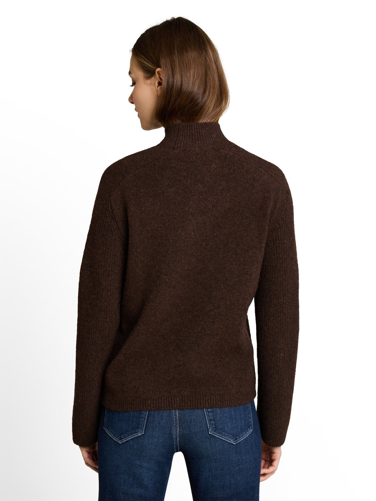 Tom Tailor denim Damen Pullover Cool Dark Brown