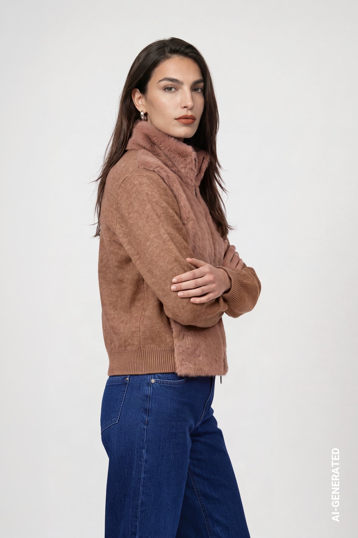 Monari Damen Strickjacken  Tiramisu