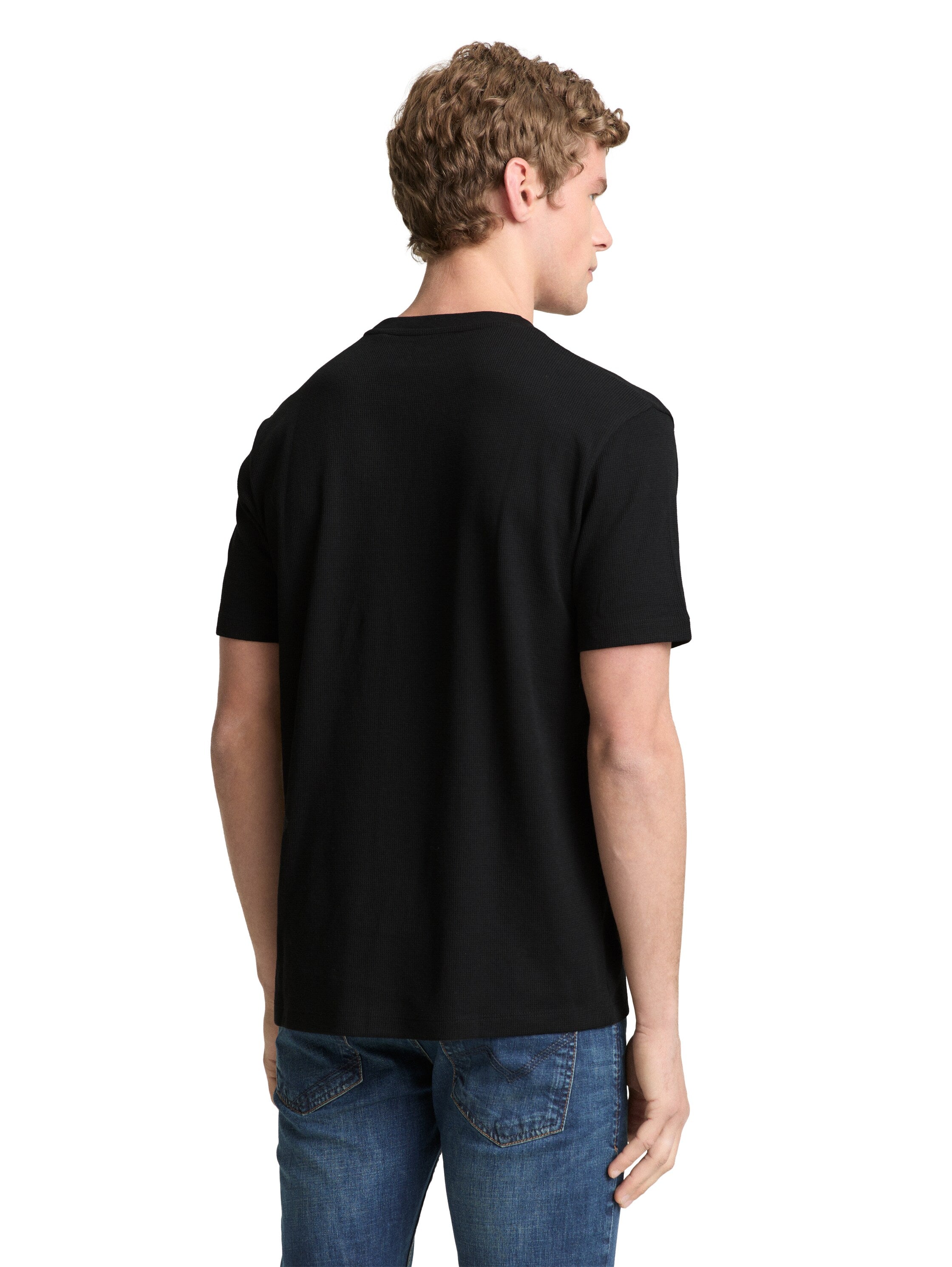 Tom Tailor denim Herren T-Shirts kurz Black