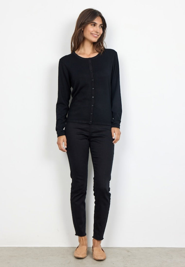 Soya Concept Damen Strickjacken Black