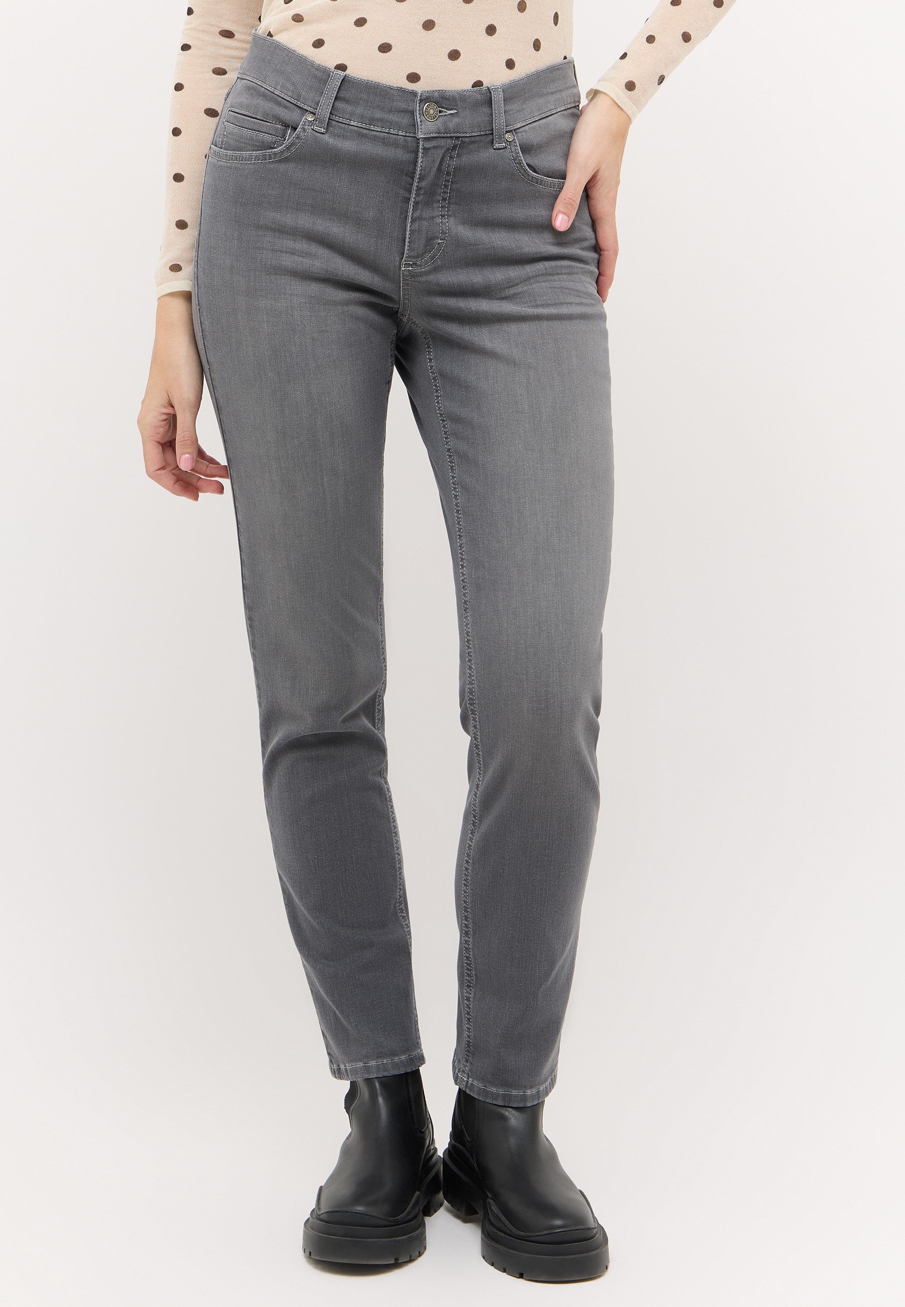 Angels Damen Jeans  Mid Grey U